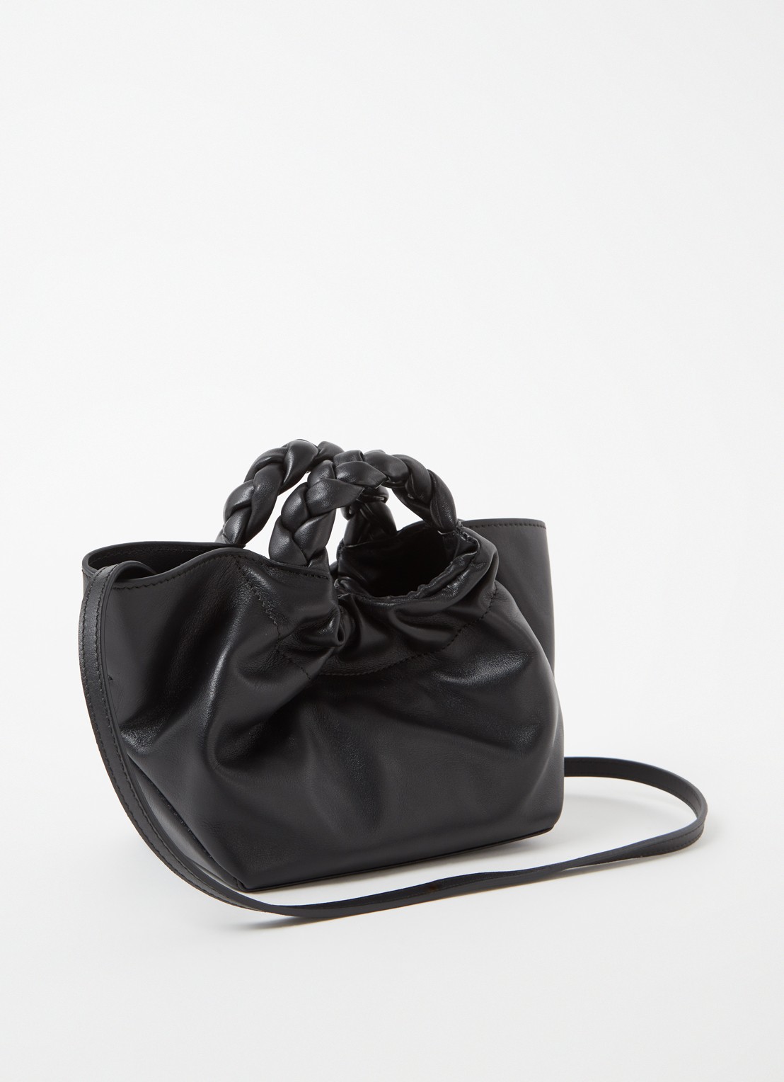 DeMellier The Mini Los Angeles XS handtas van leer - achterkant 5 zwart