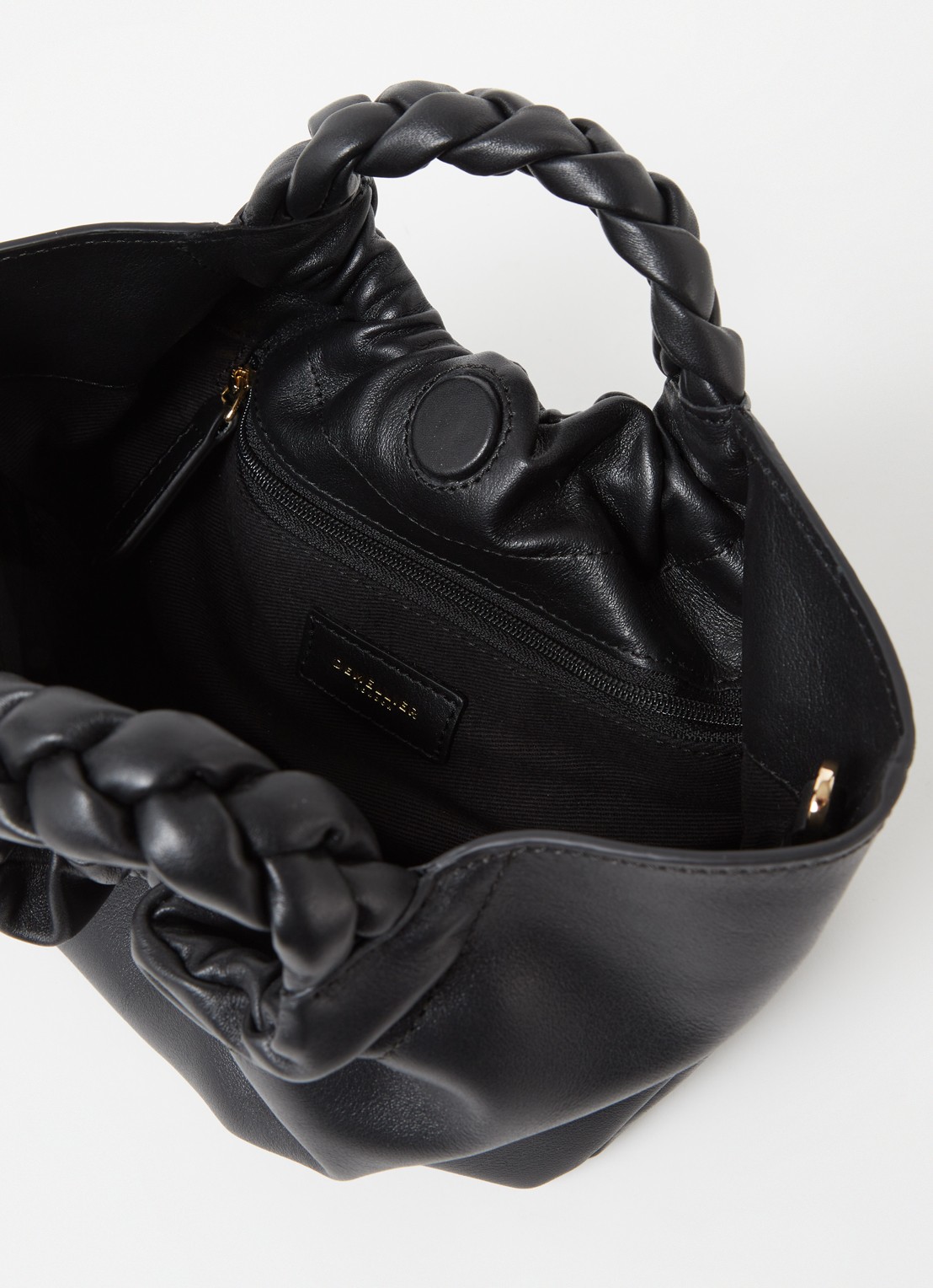 DeMellier The Mini Los Angeles XS handtas van leer - detail 3 zwart