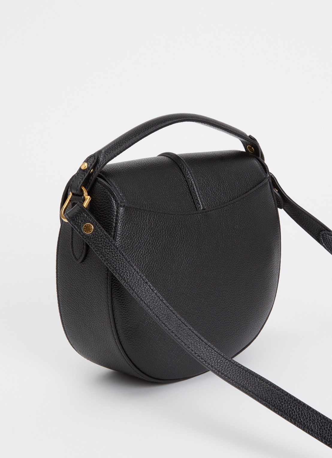 DeMellier The Siena crossbodytas van leer - achterkant 3 zwart