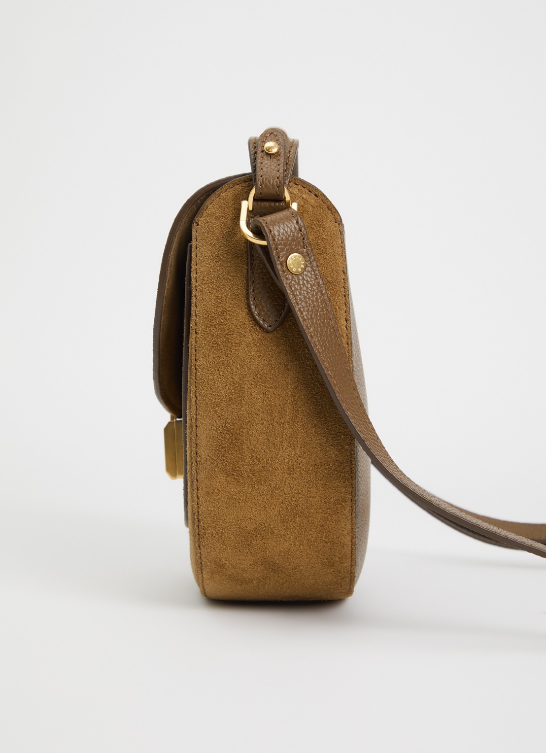 DeMellier The Siena crossbodytas van leer - detail 5 bruin