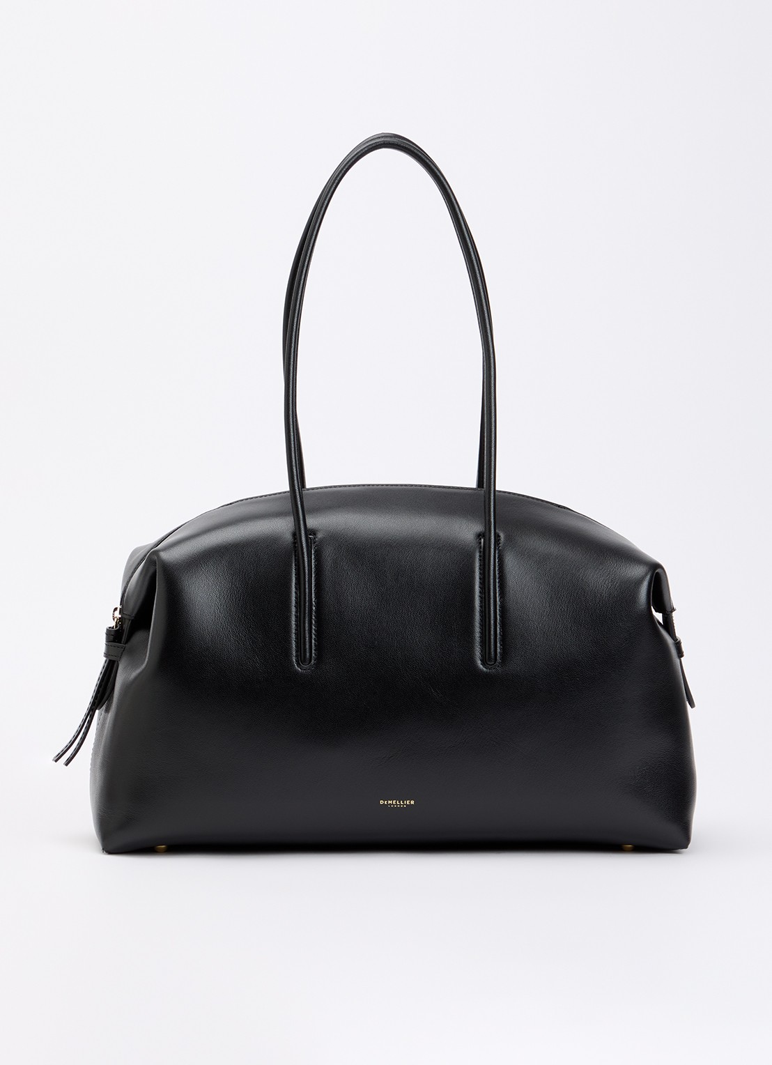 DeMellier The Stockholm handtas van leer - voorkant 5 zwart