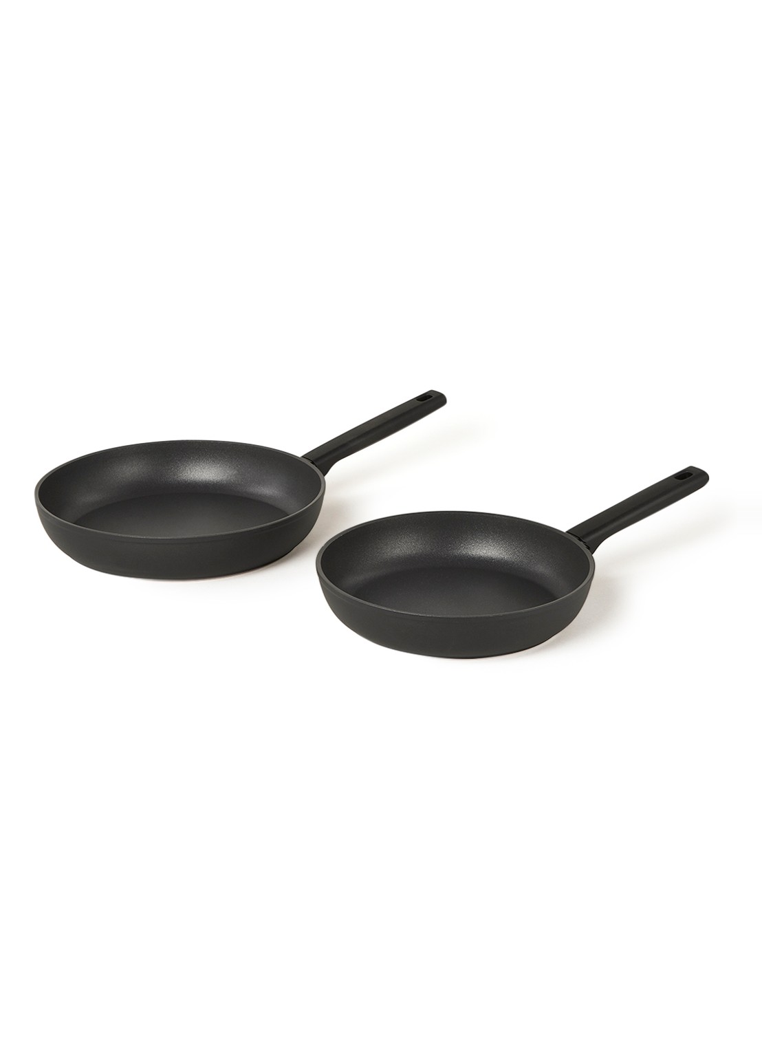 Demeyere Alu Comfort 3 Promo Set koekenpanenset 2-delig - voorkant 2 antraciet