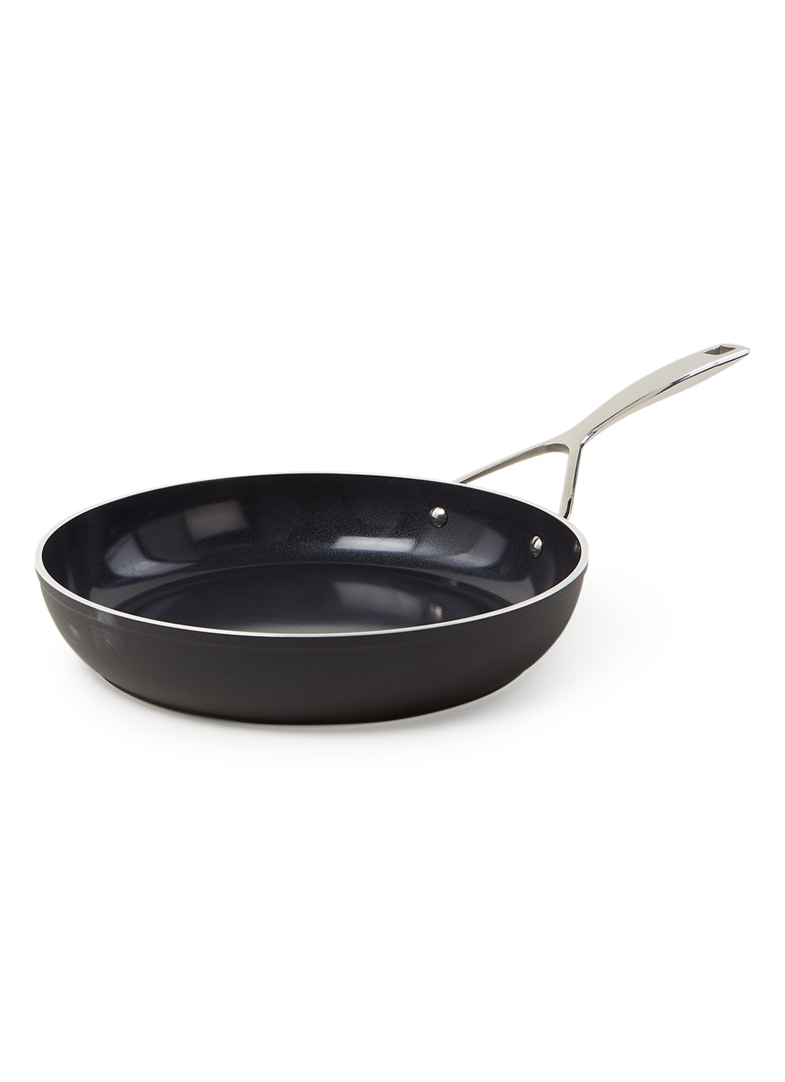 Demeyere Alu Pro 5 Ceraforce koekenpan Ø28 cm - voorkant 2 zwart