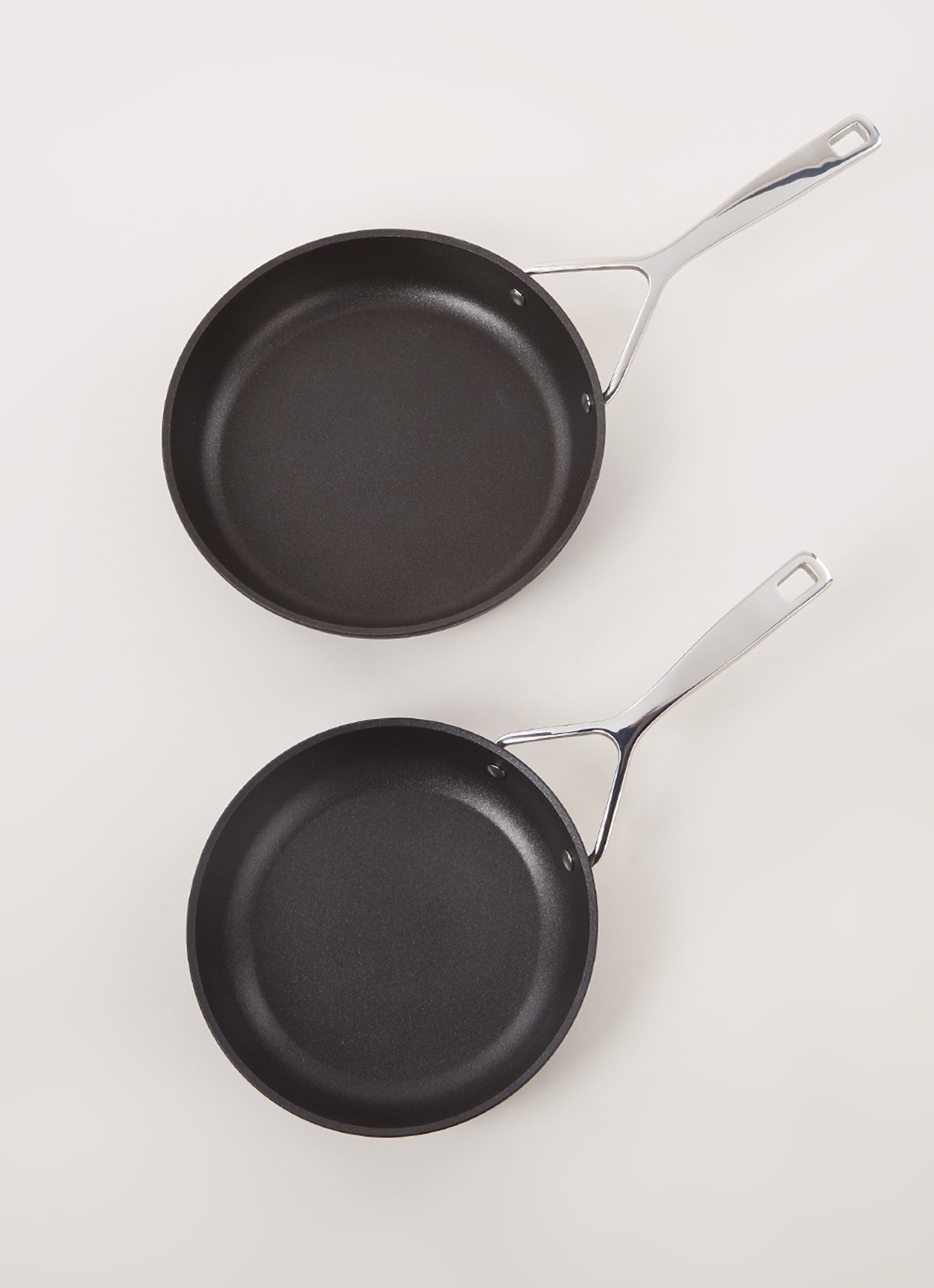 Demeyere Alu Pro 5 koekenpan set van 2 - voorkant 2 zwart
