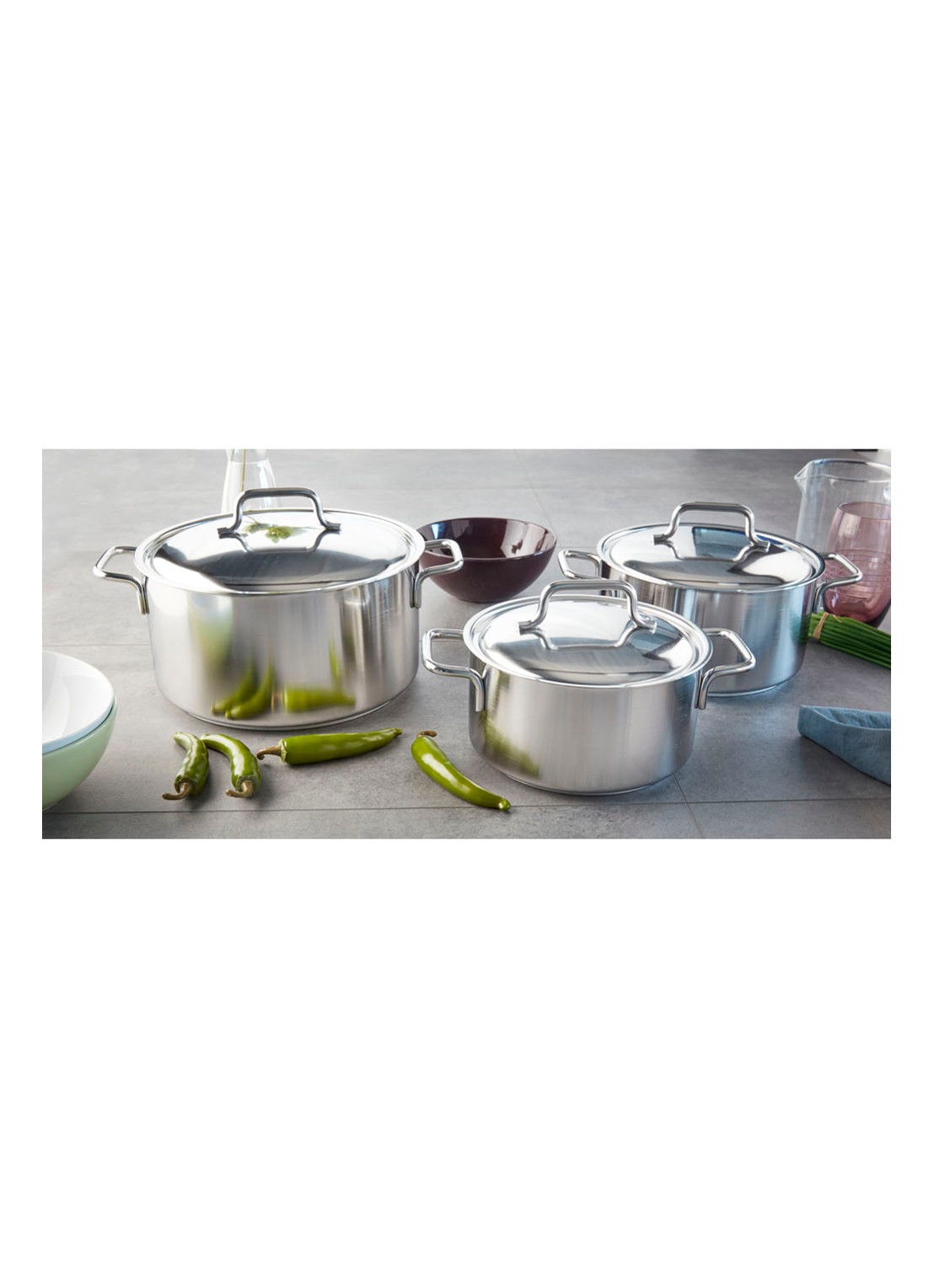 Demeyere Apollo 7 kookpan Ø18 cm - voorkant 3 zilver