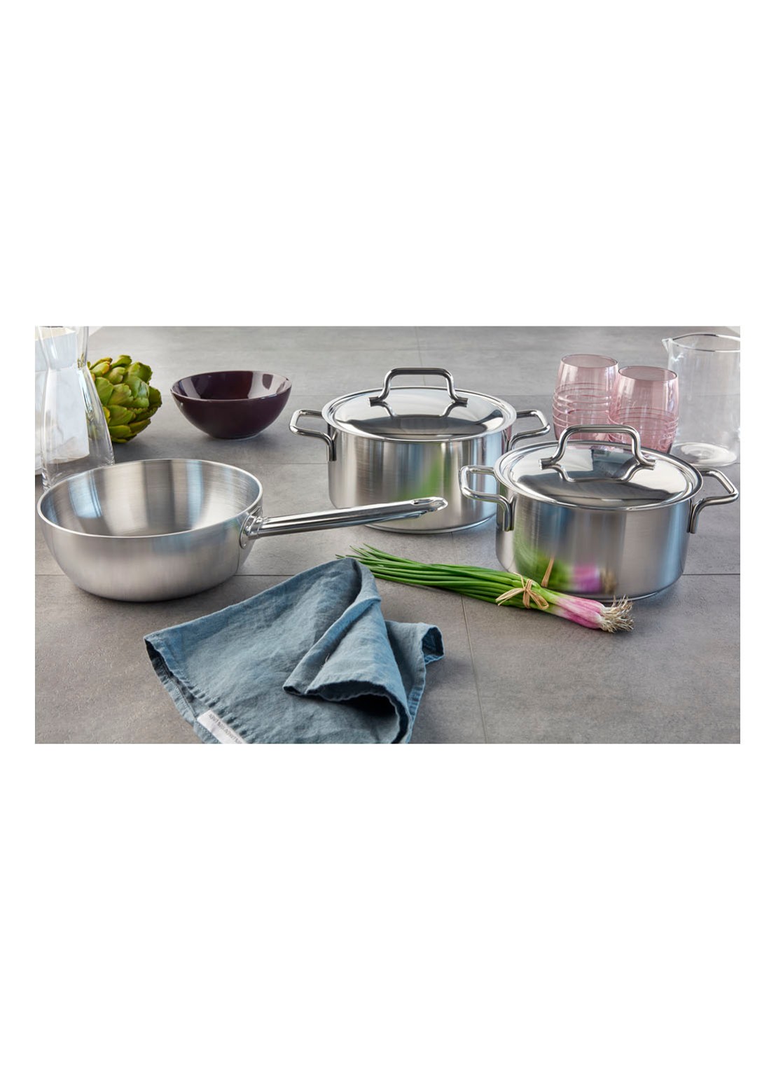 Demeyere Apollo 7 kookpan 20 cm - voorkant 2 zilver