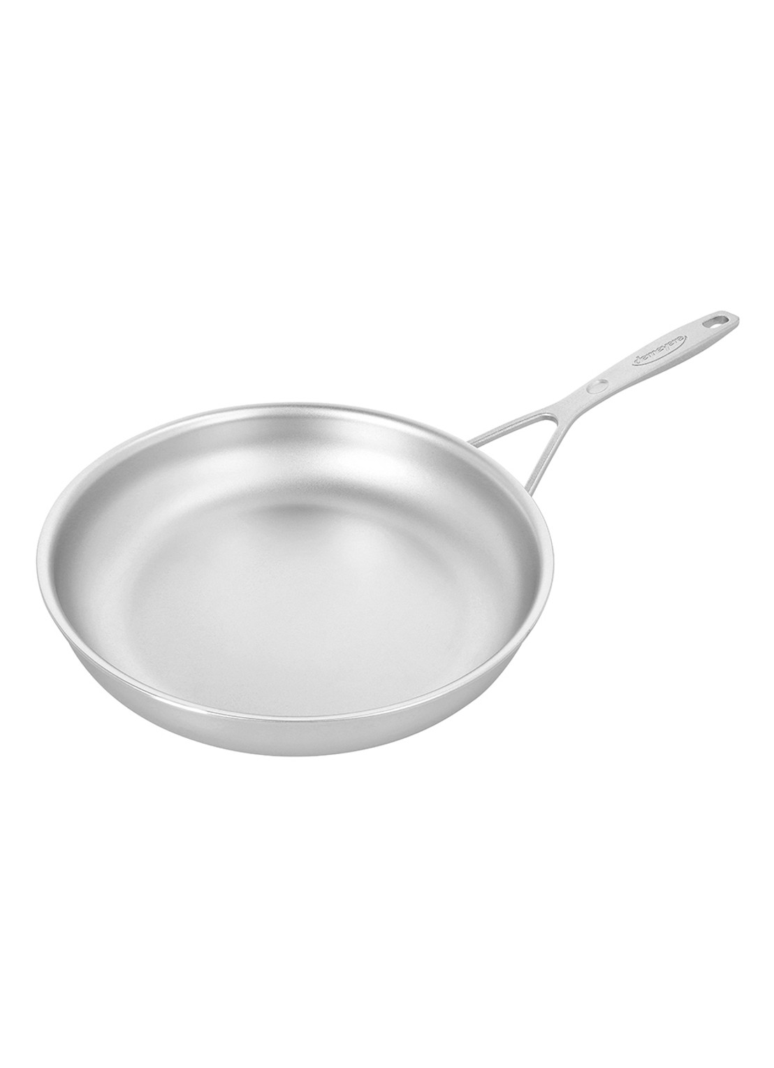Demeyere Industry 5 NanoTouch koekenpan 28 cm - voorkant zilver