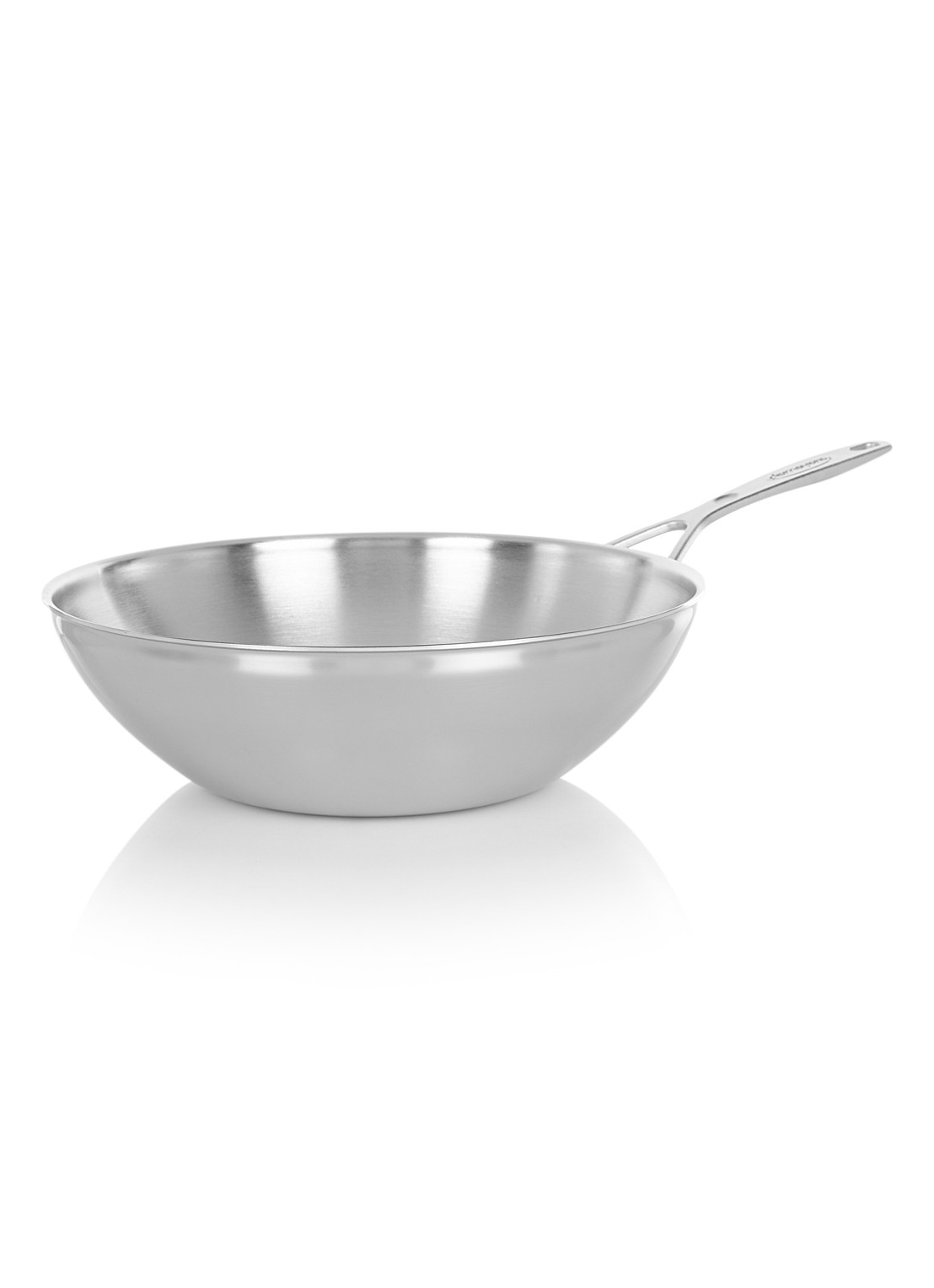 Demeyere Industry 5 wokpan 30 cm - voorkant 2 zilver