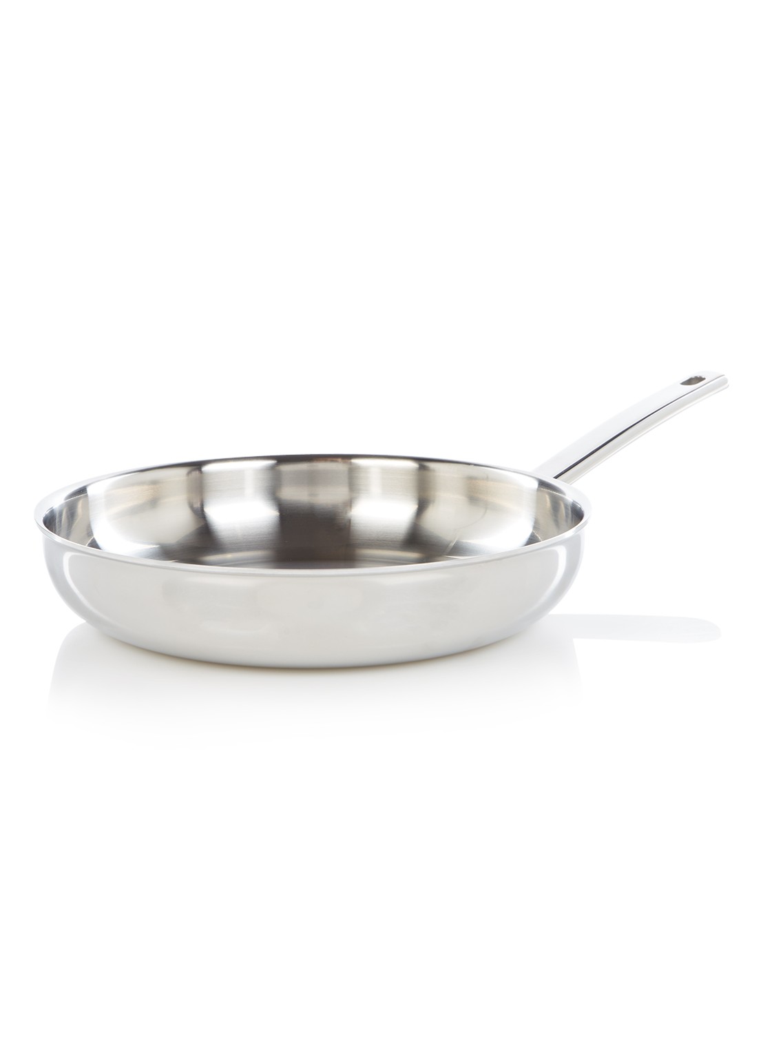 Demeyere line koekenpan Ø28 cm - voorkant roestvrijstaal