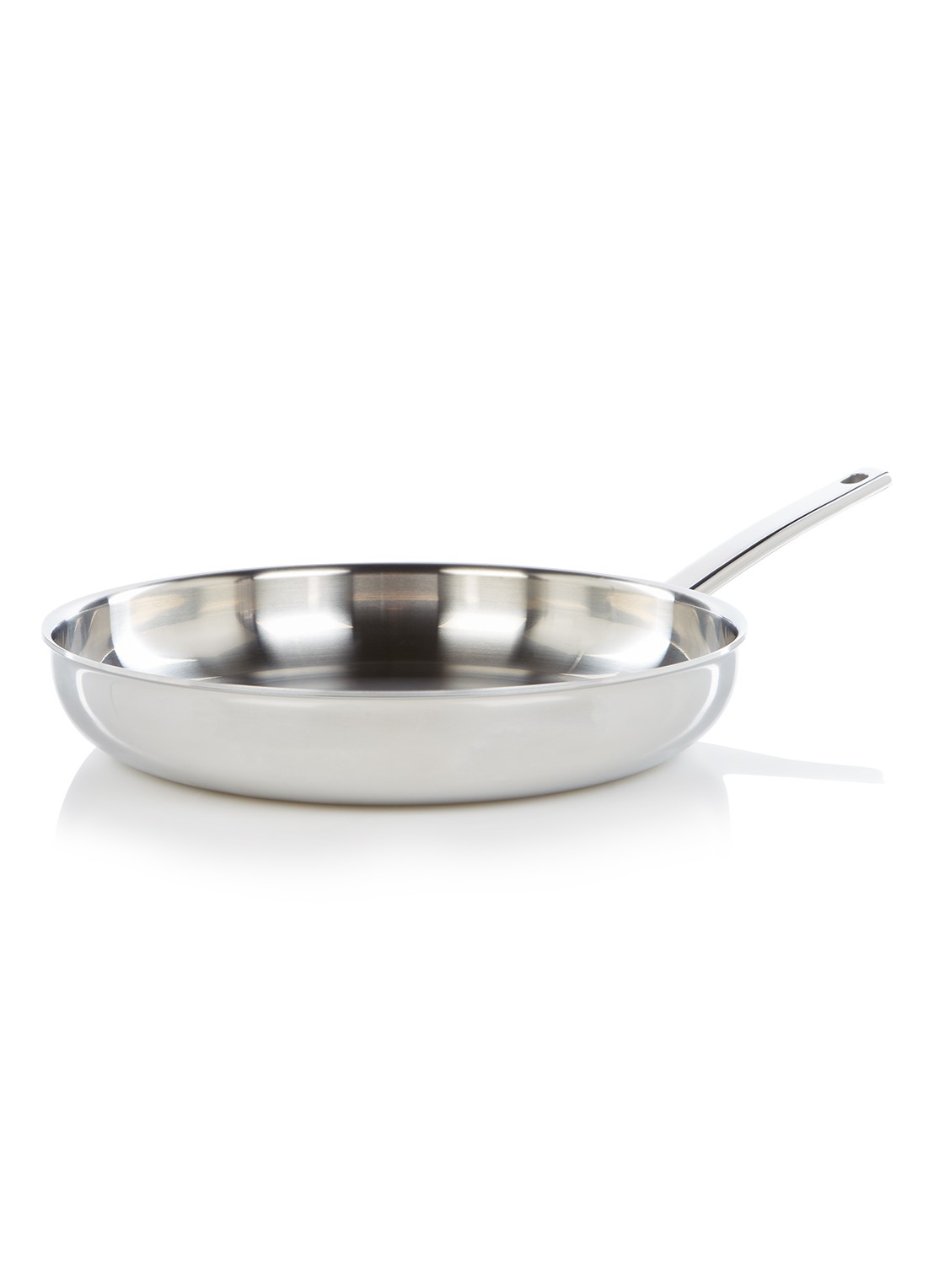 Demeyere line koekenpan Ø32 cm - voorkant roestvrijstaal