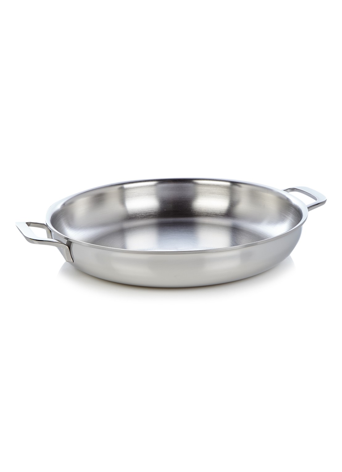 Demeyere Multifunction koekenpan 32 cm - voorkant zilver
