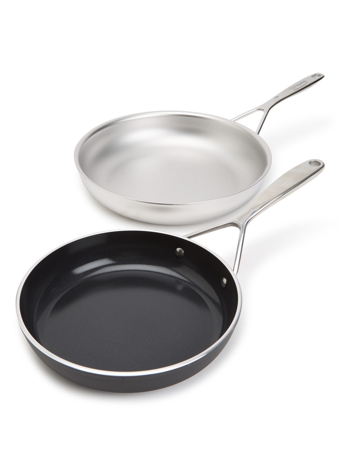 Demeyere NanoTouch koekenpan 28 cm  - voorkant zilver