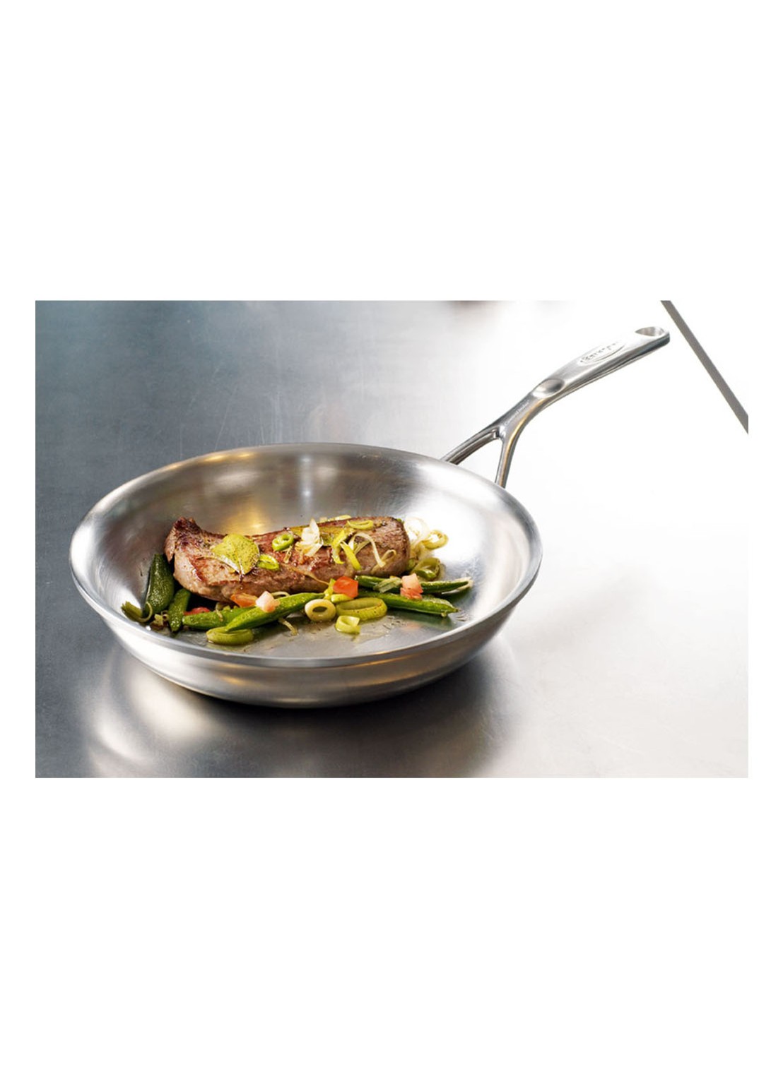 Demeyere Proline koekenpan 20 cm - voorkant 3 zilver