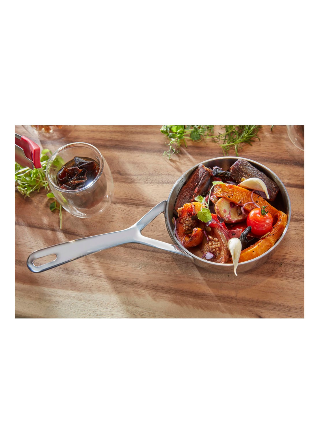 Demeyere Resto 3 koekenpan Ø16 cm - voorkant 2 zilver