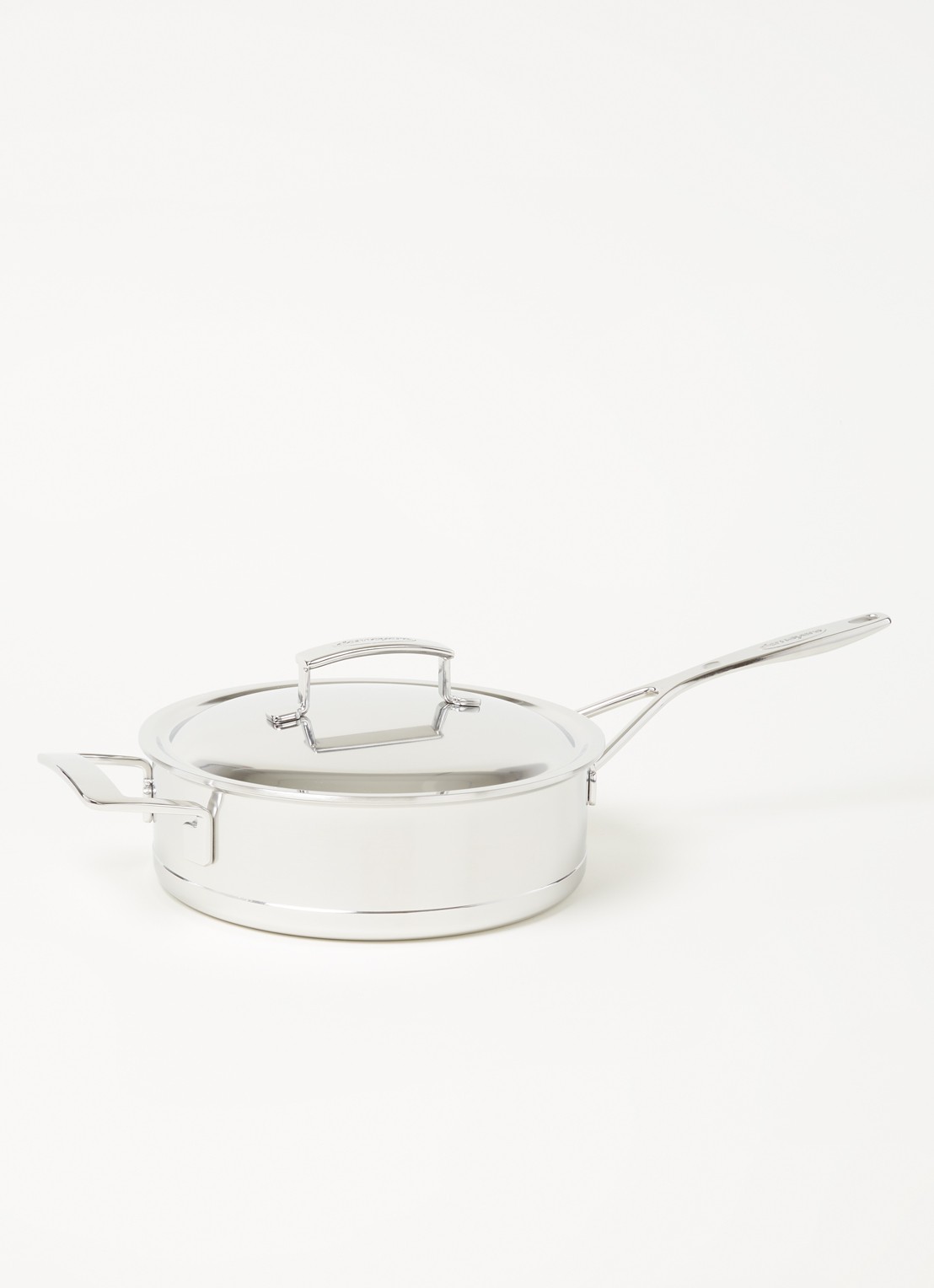 Demeyere Silver 7 lage sauteerpan Ø24 cm - voorkant 3 zilver