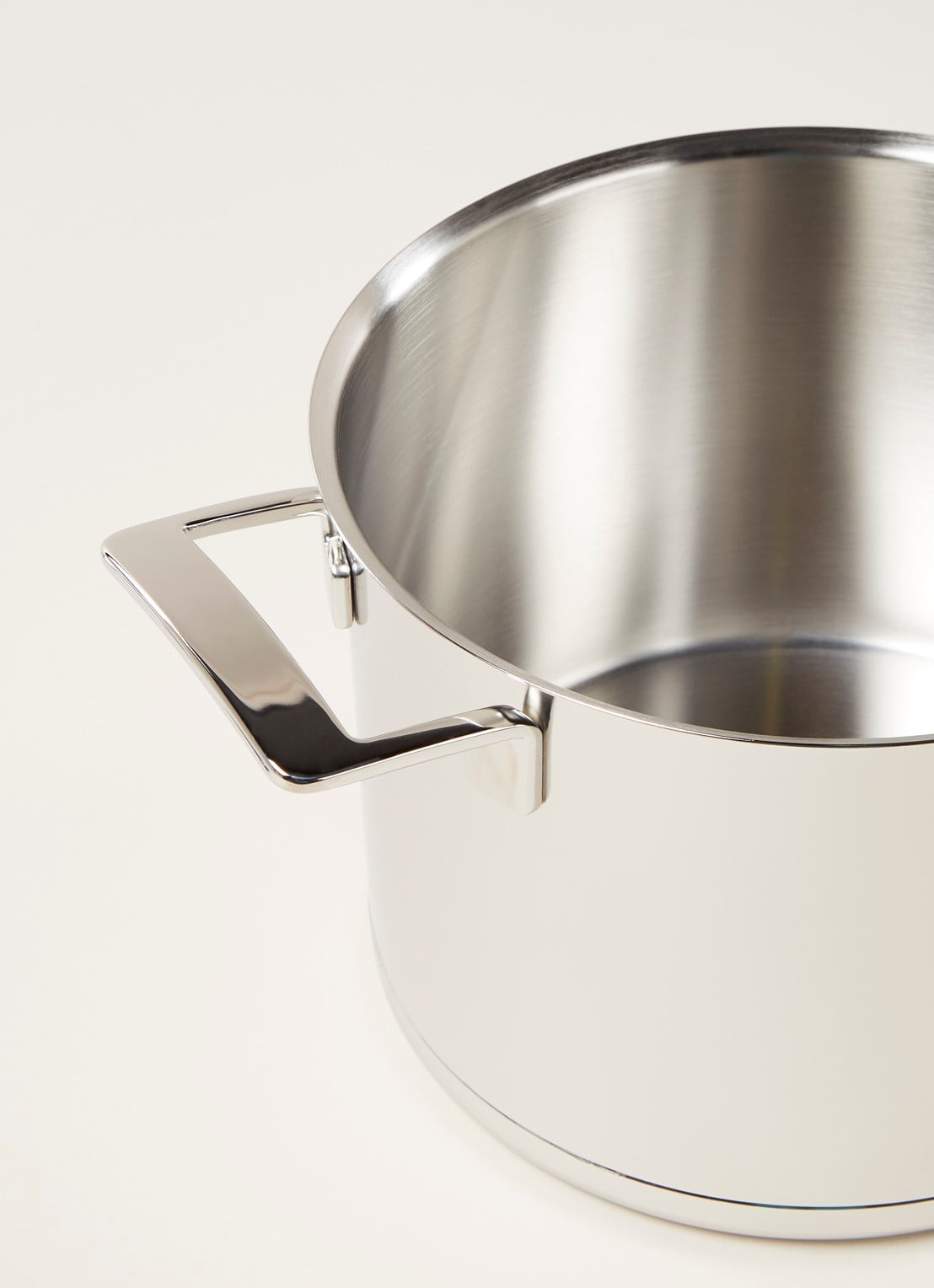 Demeyere Silver soeppan met deksel Ø24 cm - detail roestvrijstaal