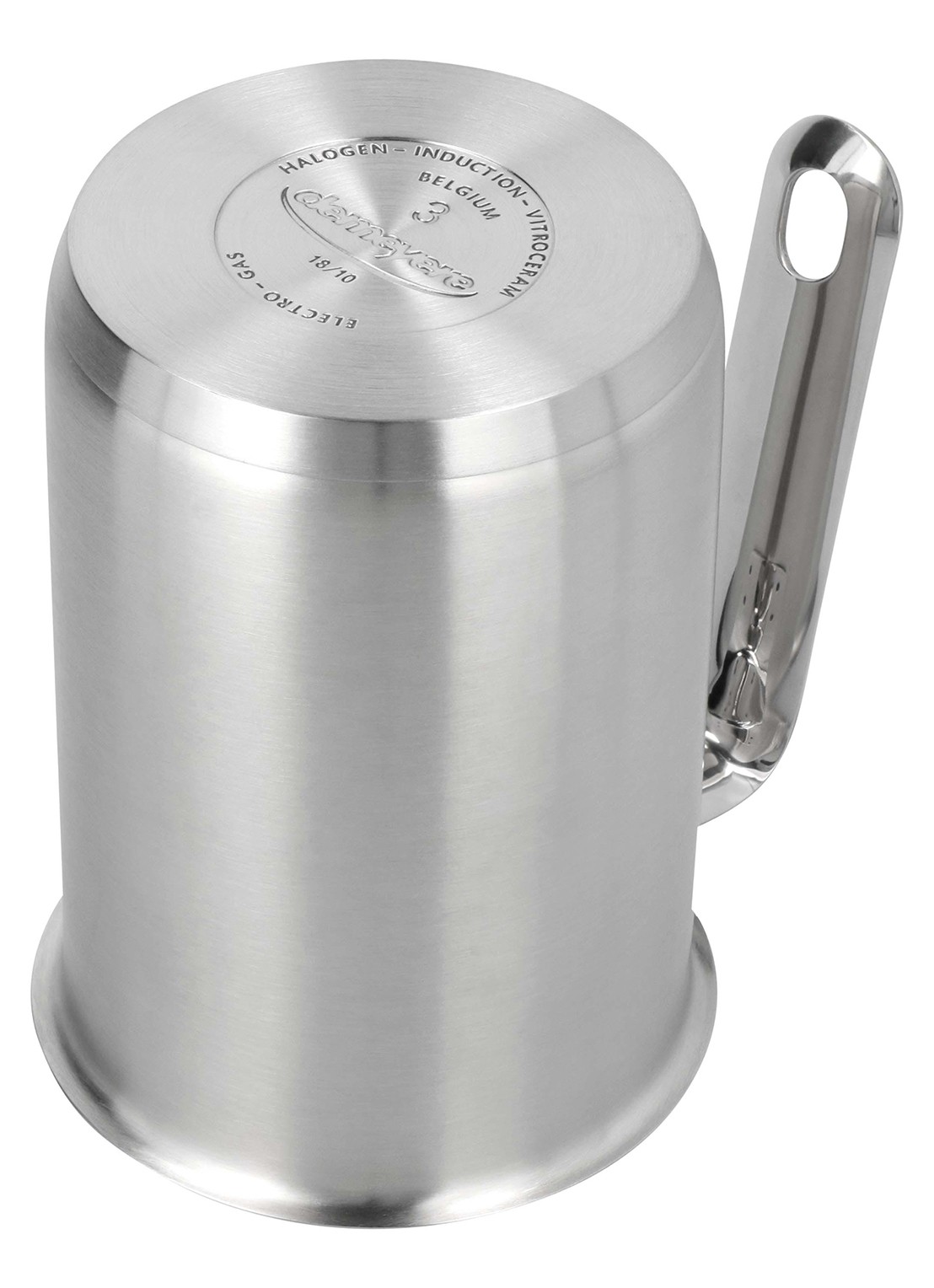 Demeyere Specialties 3 Hoog sauspotje 10 cm - achterkant 2 zilver