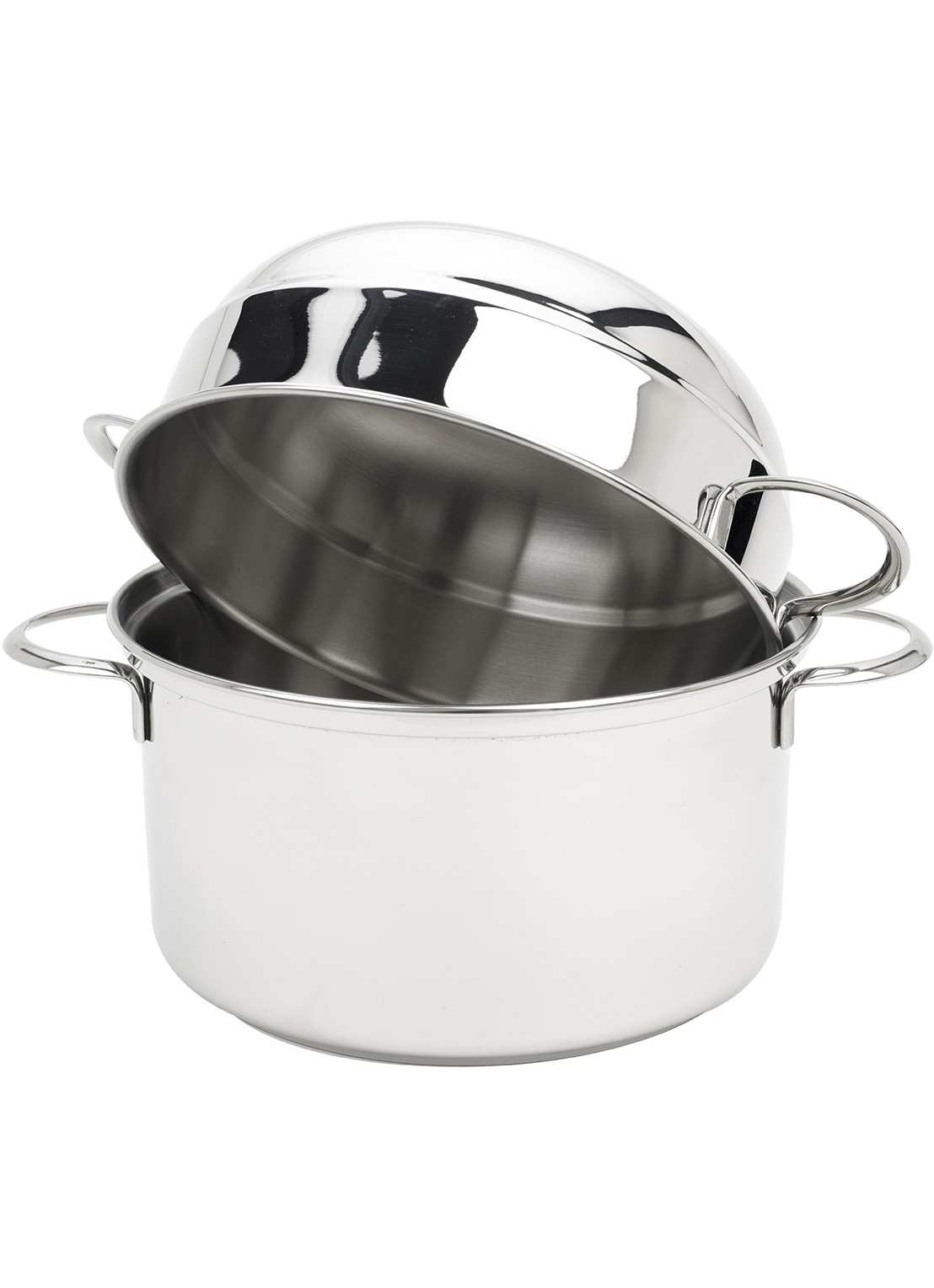 Demeyere Specialties 3 mosselpot 20 cm - achterkant zilver