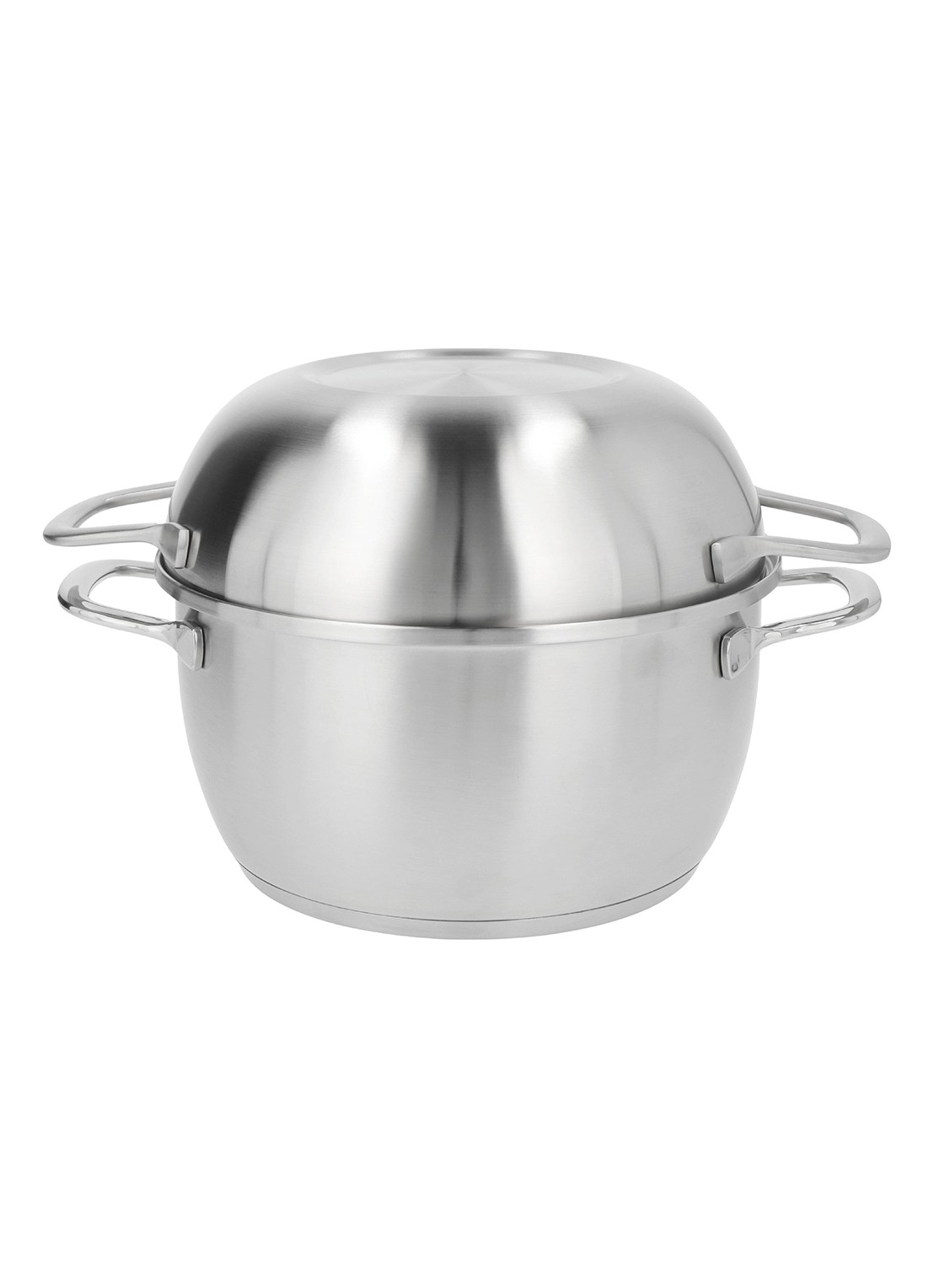 Demeyere Specialties 3 mosselpot 20 cm - voorkant 2 zilver