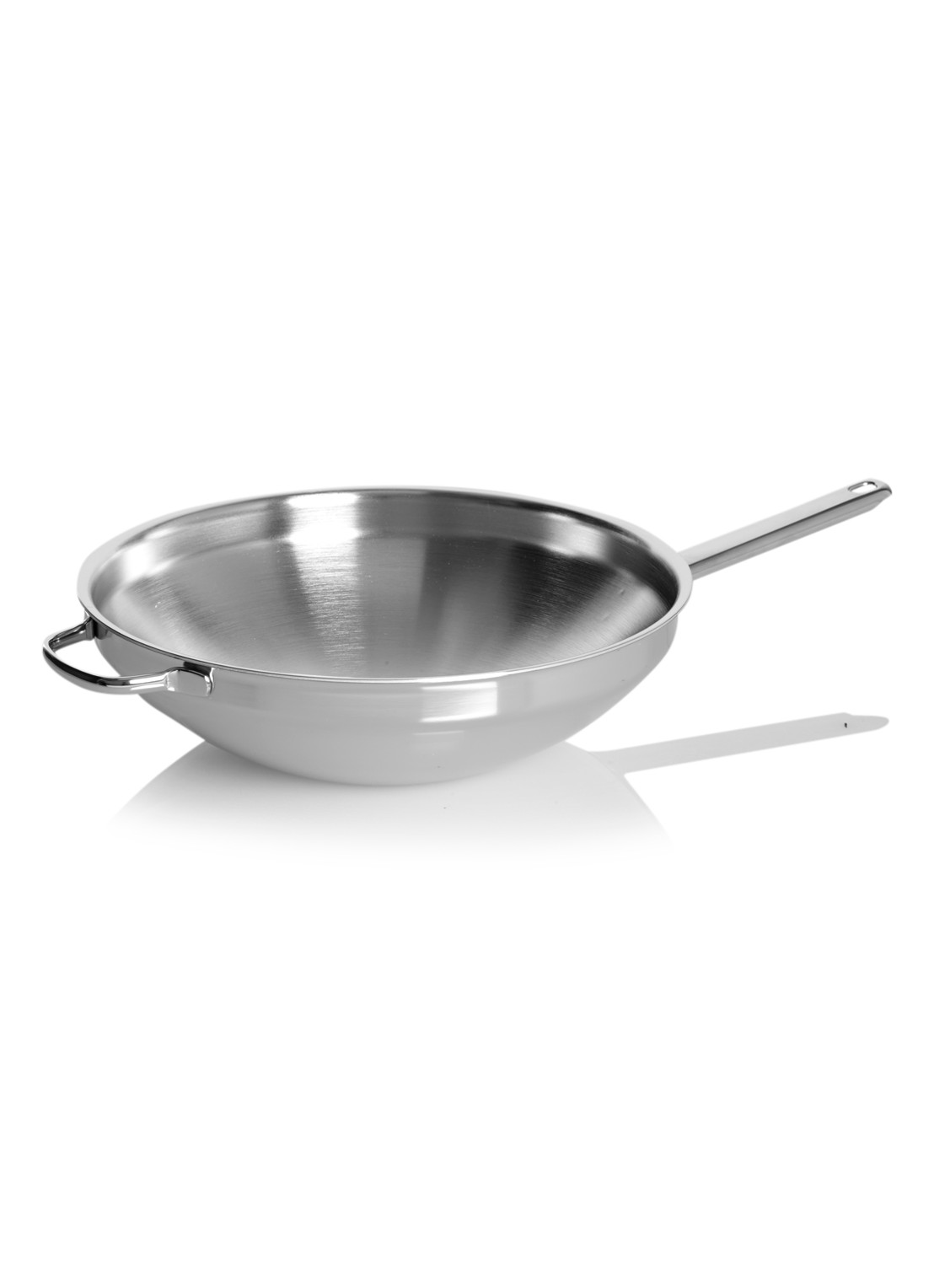Demeyere Wok Ø32 cm - voorkant roestvrijstaal