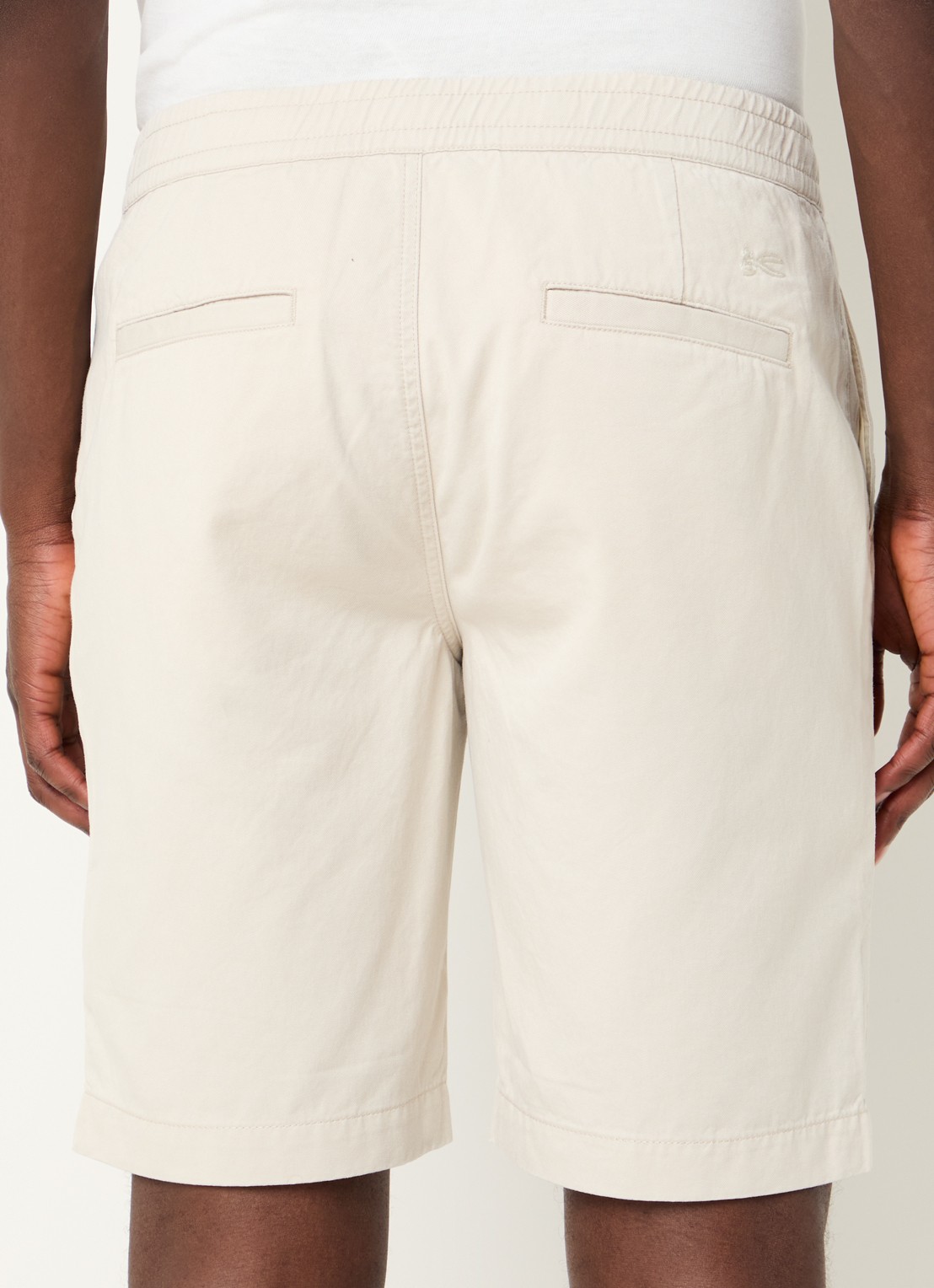 Denham Luca straight fit chino met steekzakken - achterkant 3 beige
