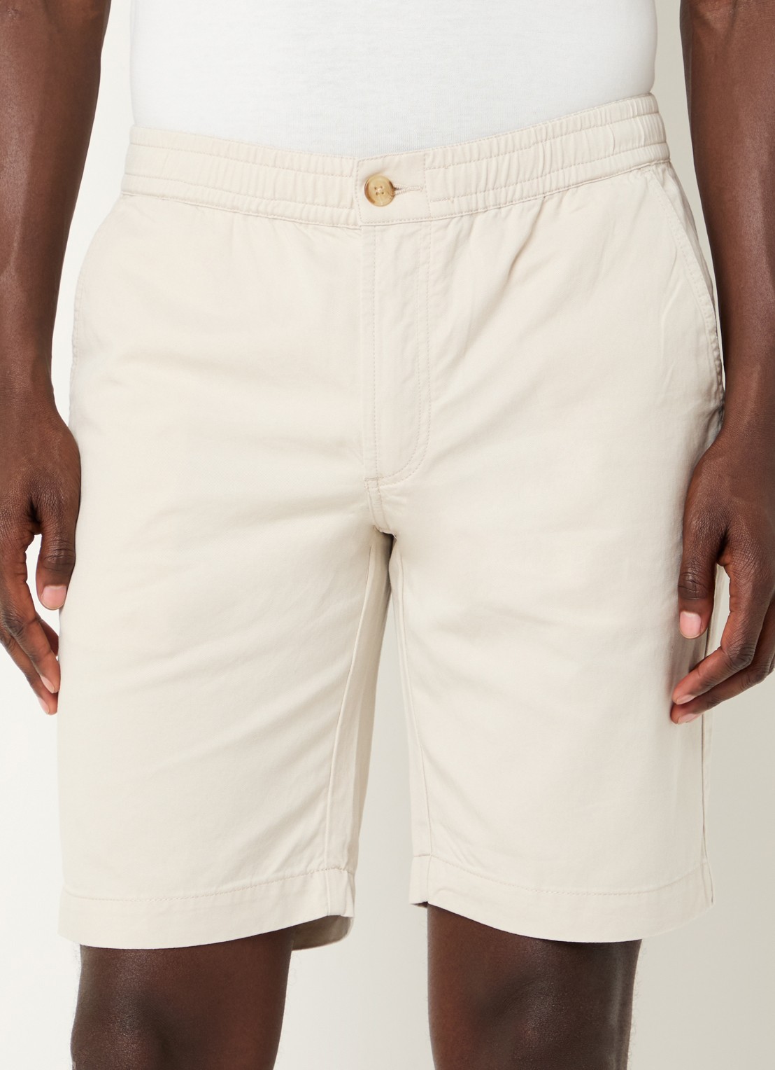 Denham Luca straight fit chino met steekzakken - detail 4 beige