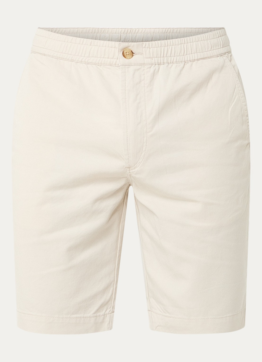 Denham Luca straight fit chino met steekzakken - voorkant beige