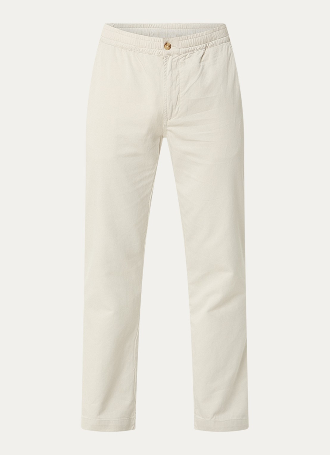 Denham Luca straight fit chino met steekzakken - voorkant 4 beige