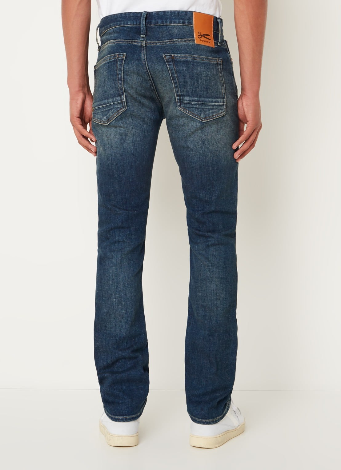 Denham Razor slim fit jeans met stretch - achterkant 3 indigo