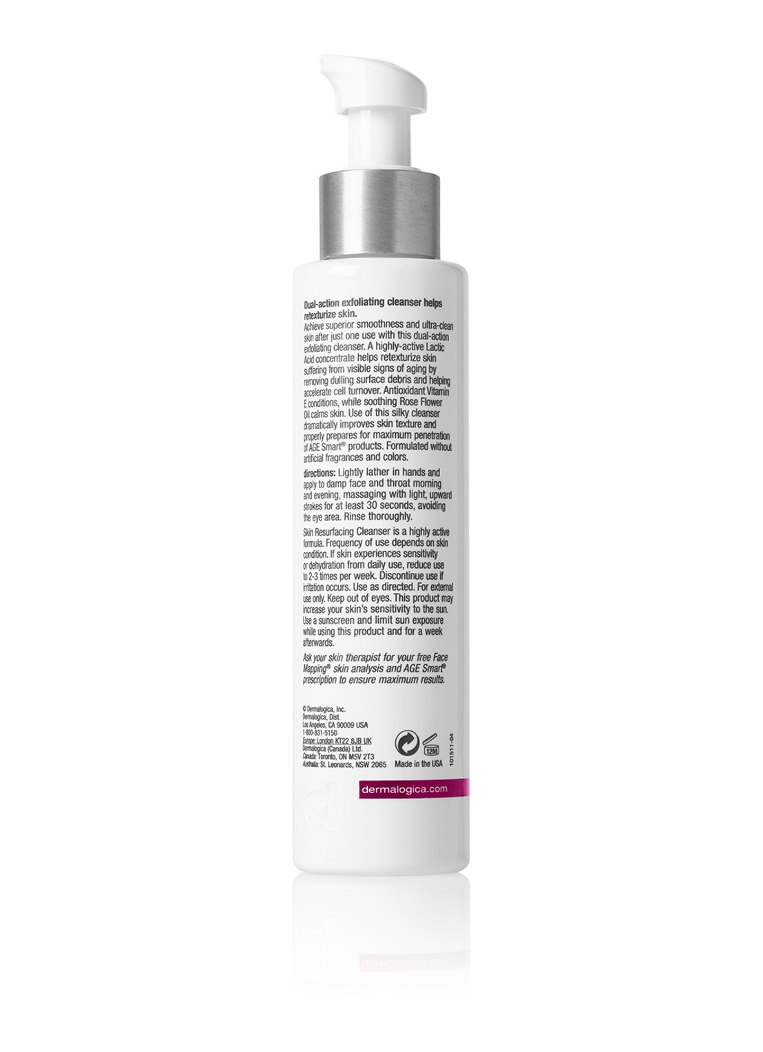 Dermalogica AGE Smart Skin Resurfacing Cleanser - gezichtsreiniger - achterkant undefined