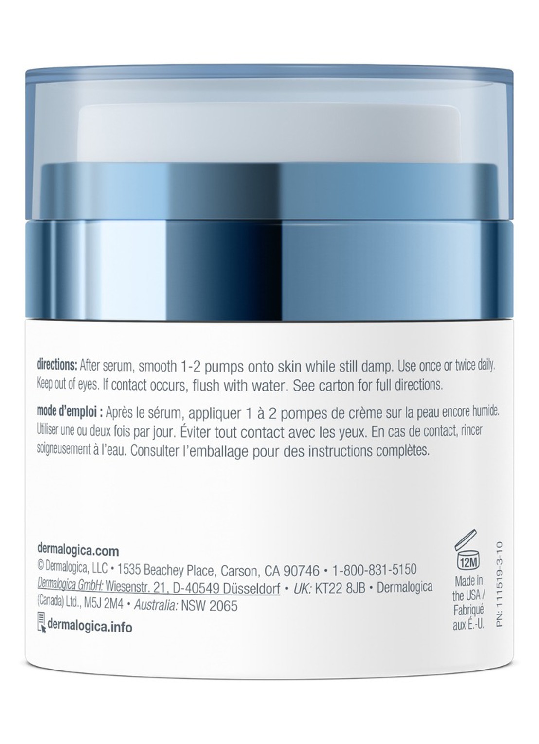 Dermalogica Pro-Collagen Banking Water Cream - achterkant undefined