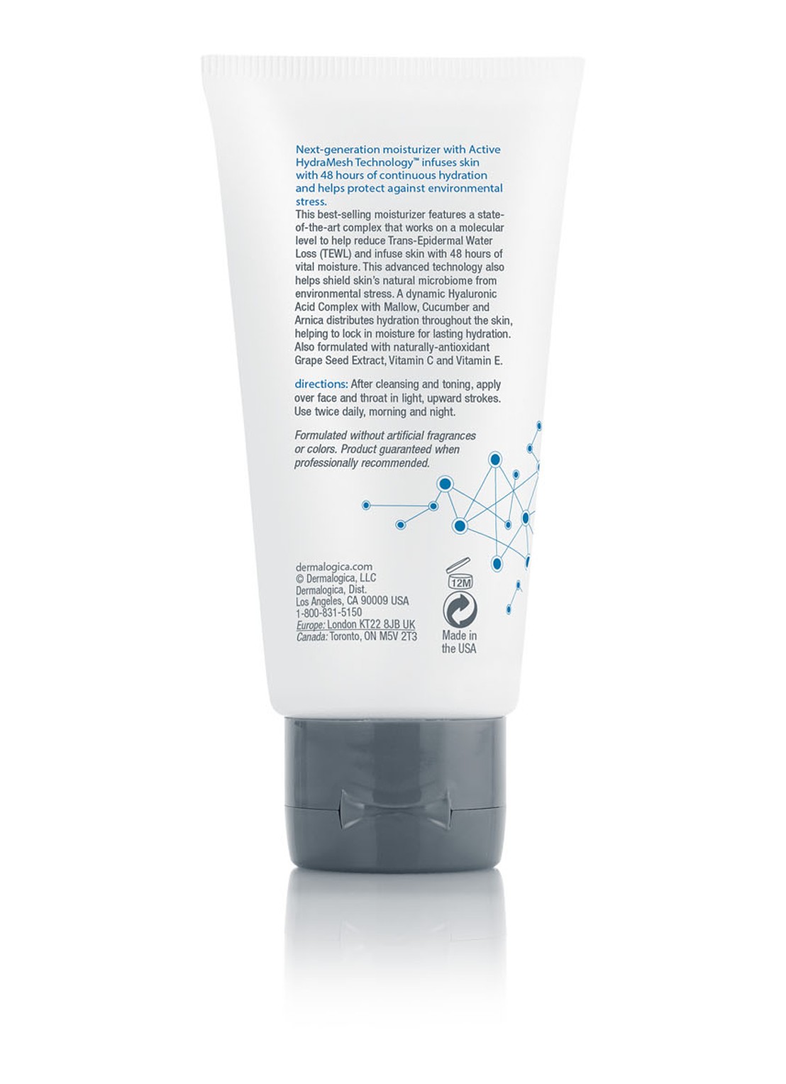Dermalogica Skin Smoothing Cream 2.0 - hydraterende dag- en nachtcrème - achterkant undefined