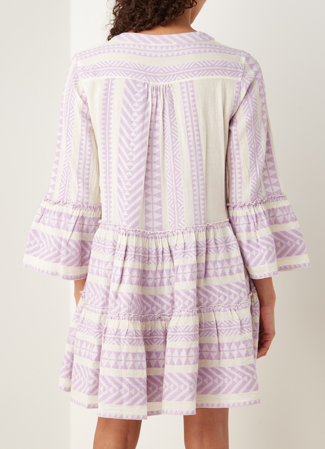 Devotion Ella mini tuniekjurk met print - achterkant 3 lila