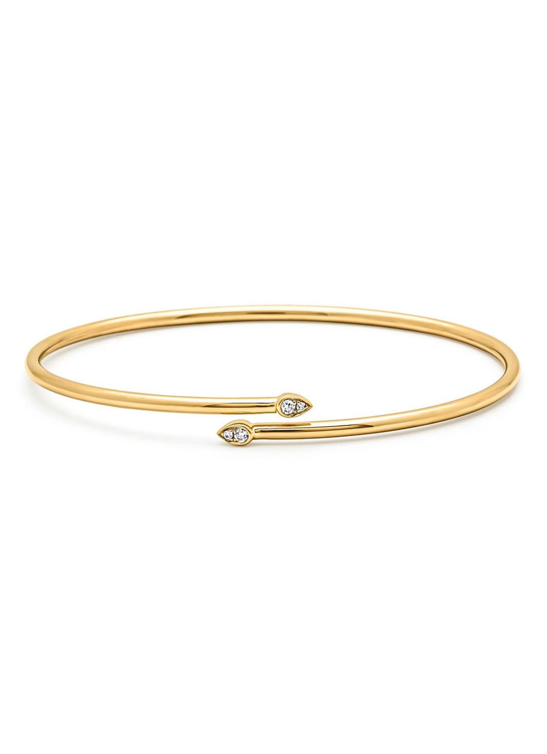 Diamond Point Geelgouden armband, 0.05 ct diamant, La Dolce Vita - voorkant geelgoud