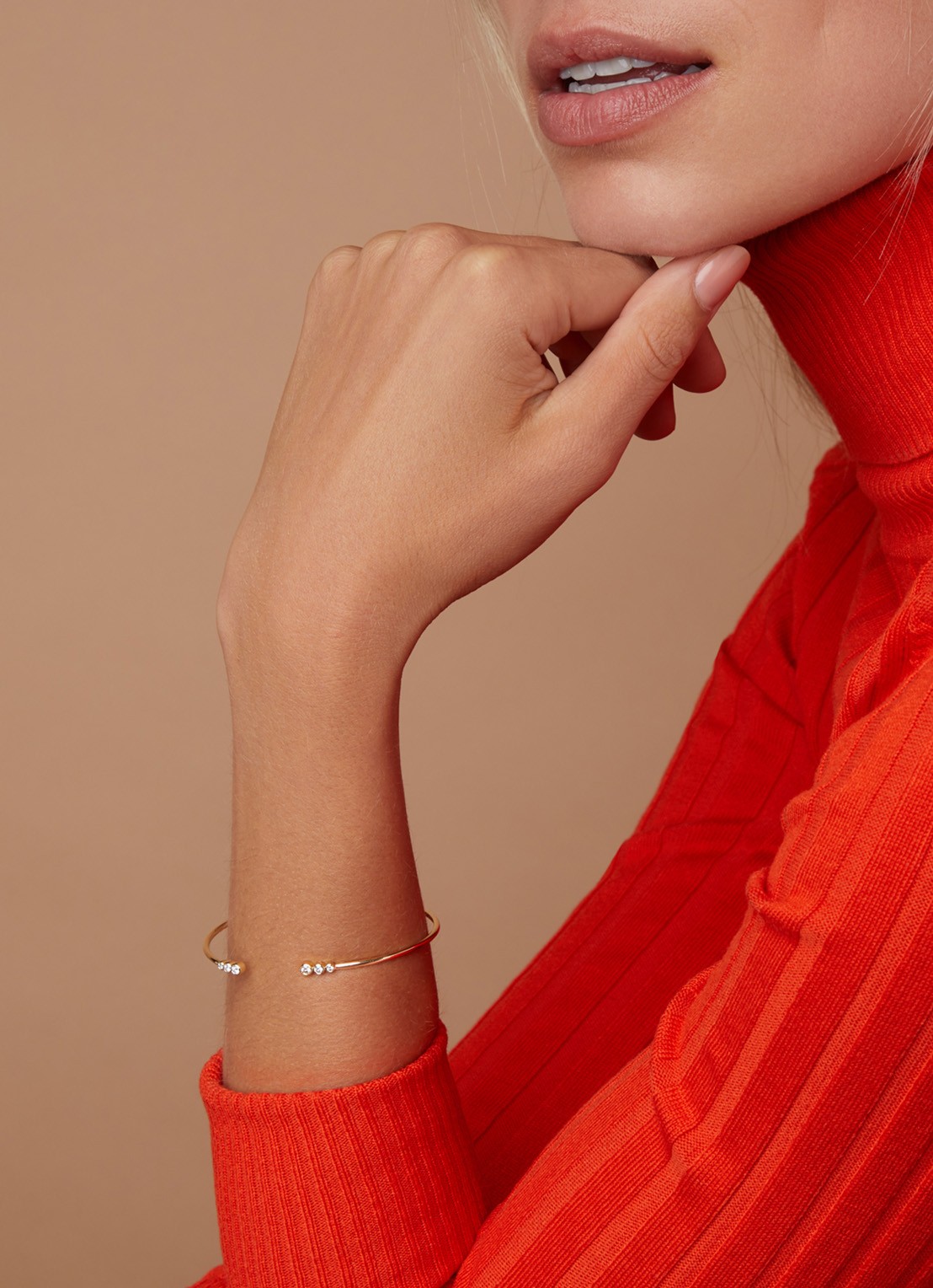 Diamond Point Geelgouden armband met 0.20 ct diamant, La Dolce Vita - voorkant 2 geelgoud