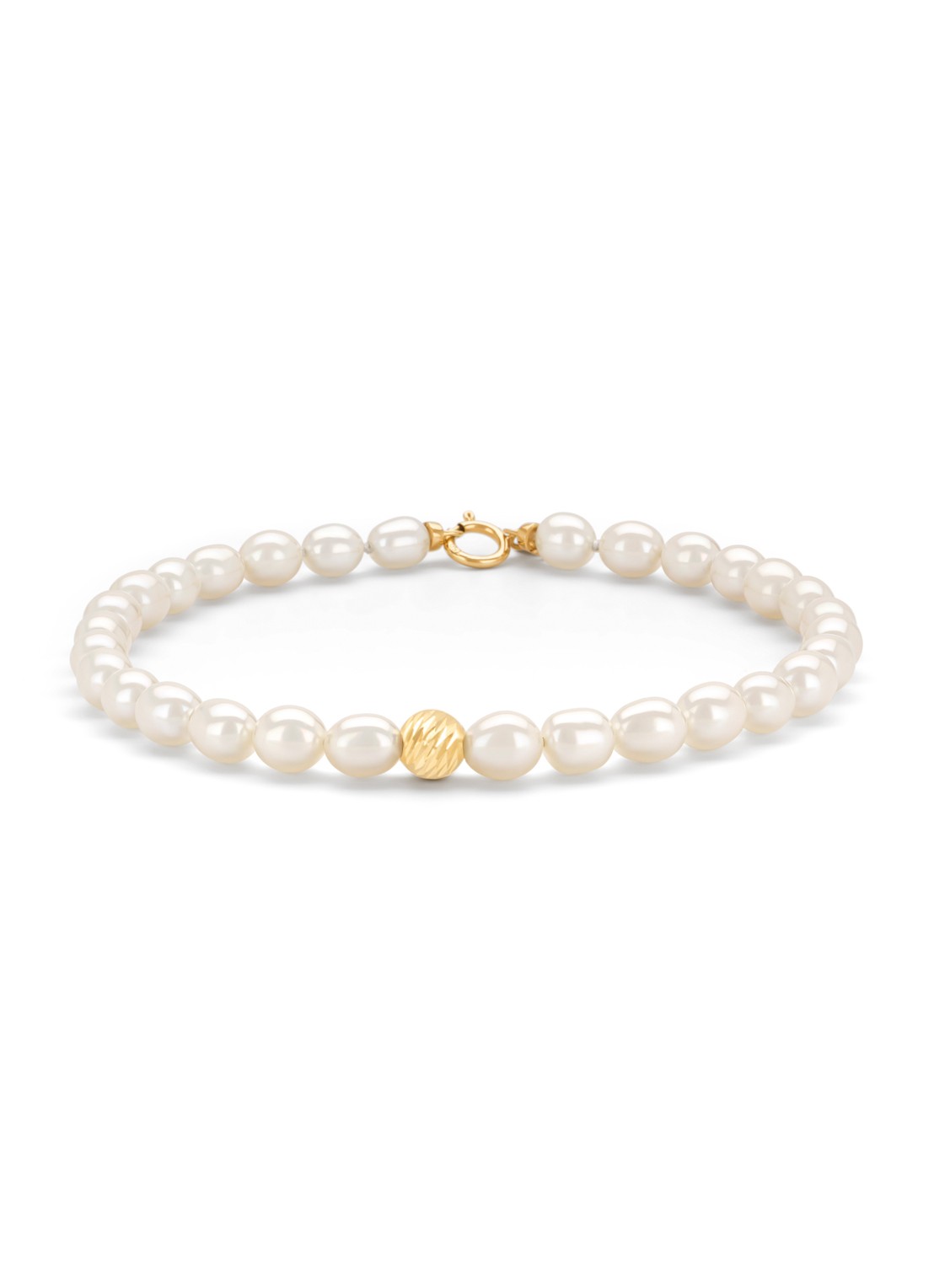 Diamond Point Geelgouden armband Rivièra - voorkant geelgoud