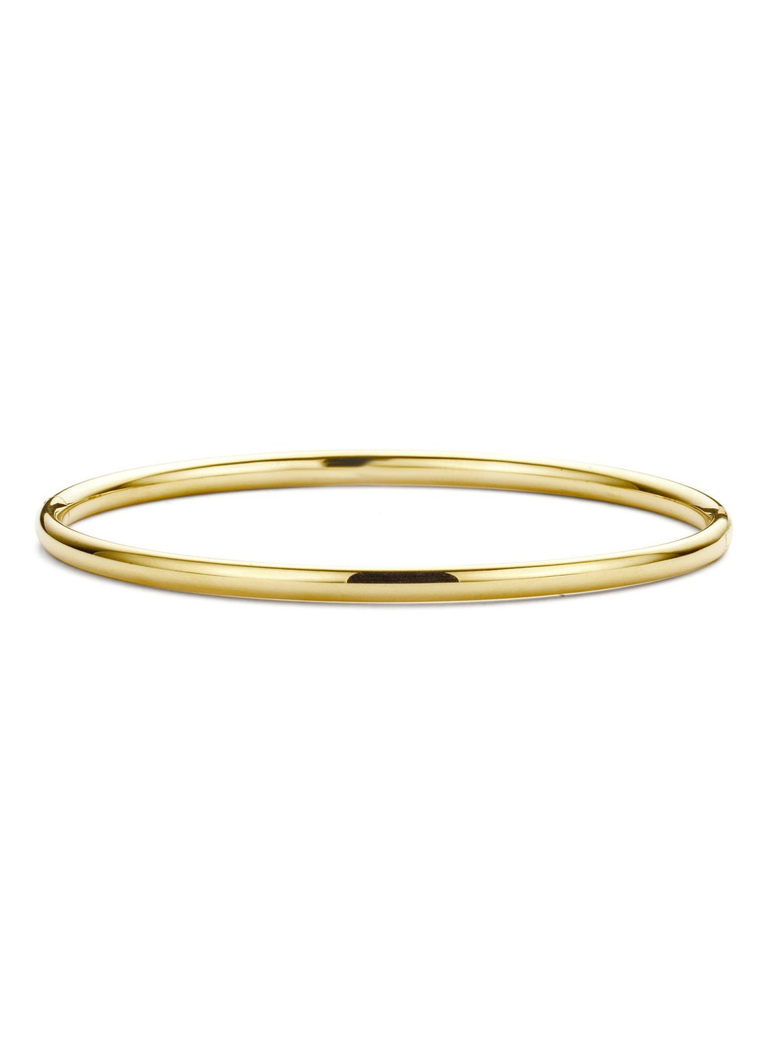 Diamond Point Geelgouden bangle (M) Timeless Treasures - voorkant geelgoud