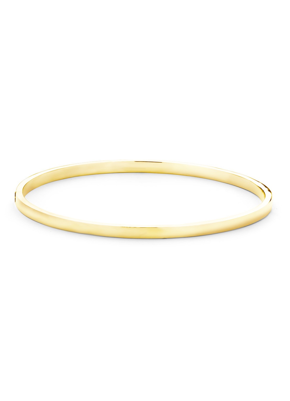 Diamond Point Geelgouden bangle (M) - voorkant geelgoud