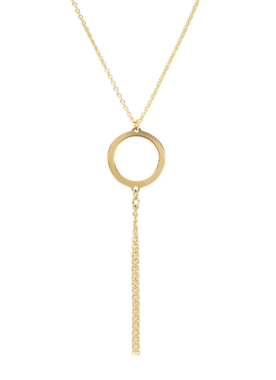 Diamond Point Geelgouden collier Marigold - voorkant geelgoud