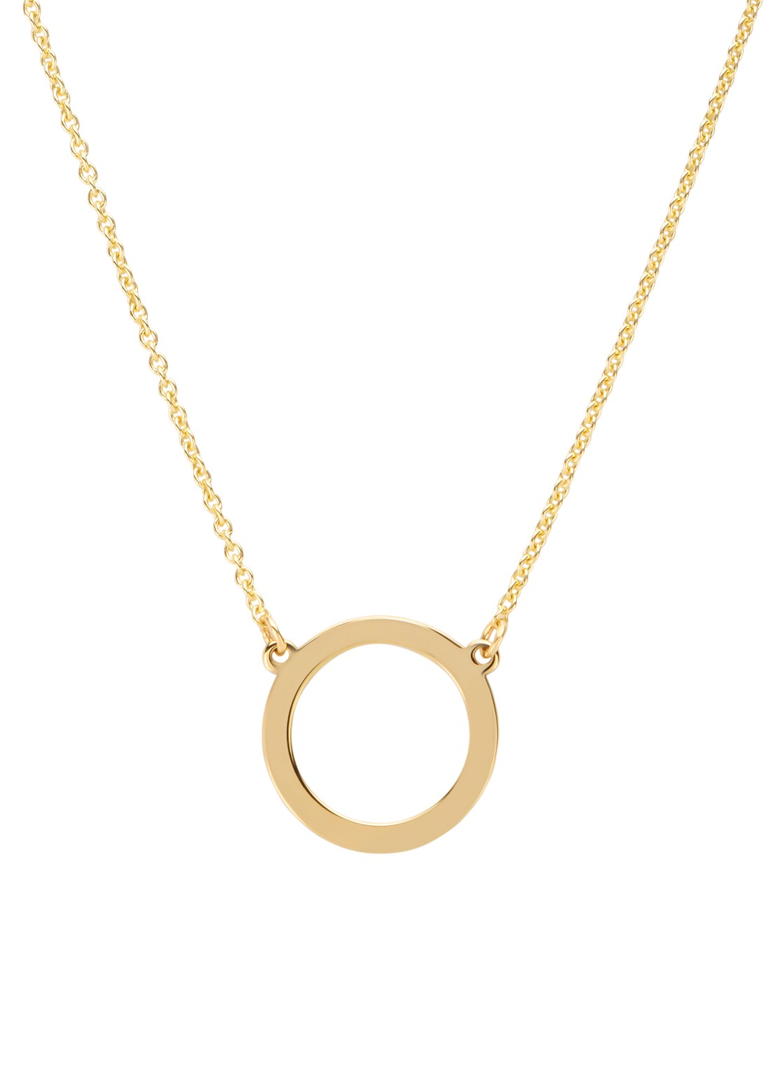 Diamond Point Geelgouden collier Marigold - voorkant geelgoud