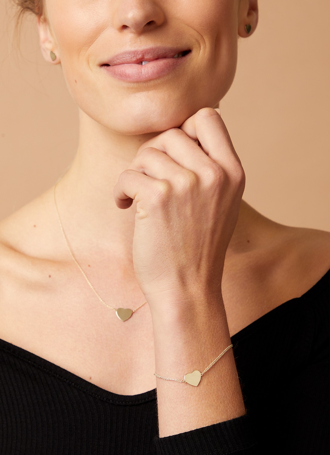 Diamond Point Geelgouden collier Marigold - detail 3 geelgoud