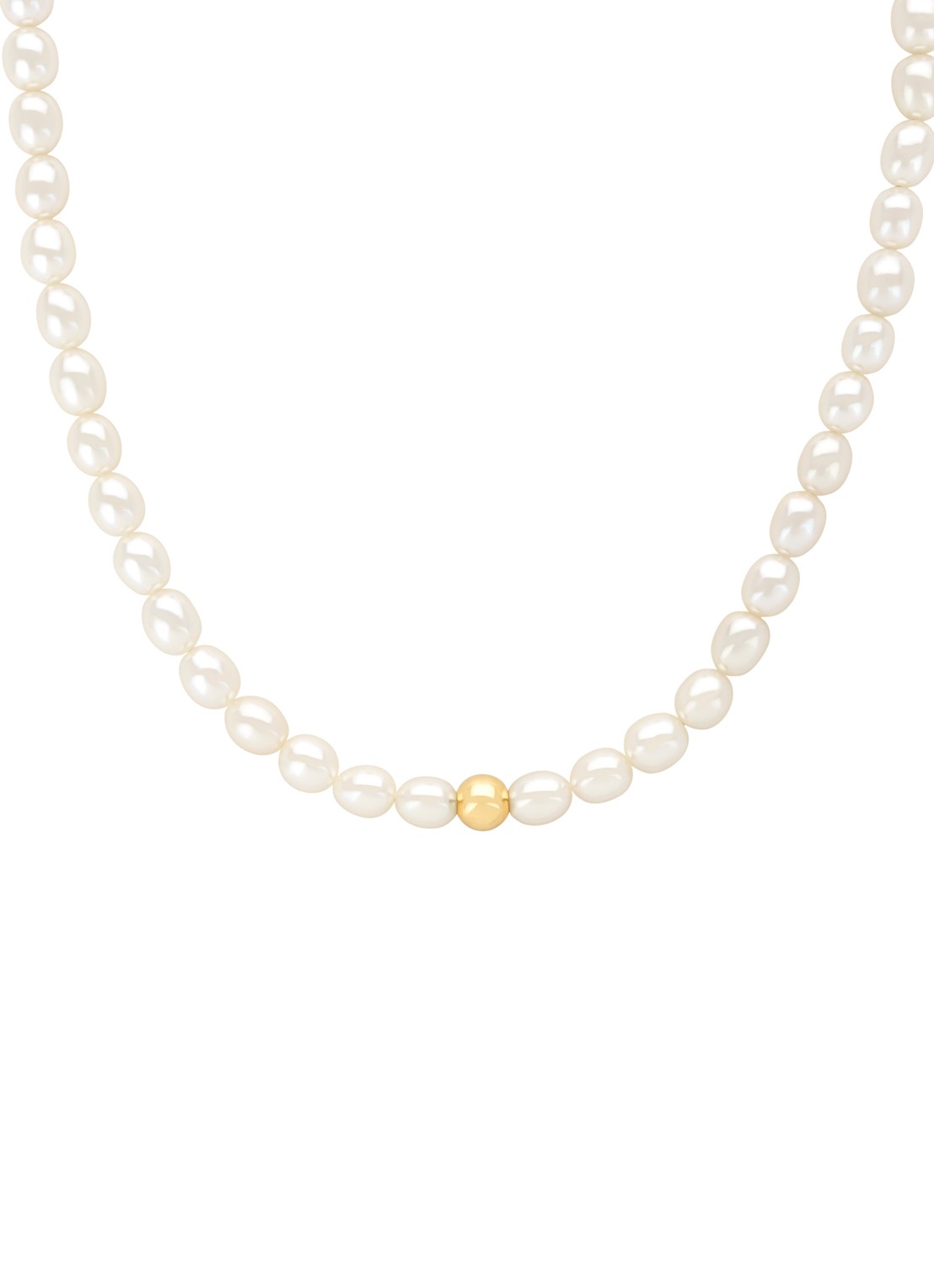 Diamond Point Geelgouden collier Rivièra - detail 3 geelgoud