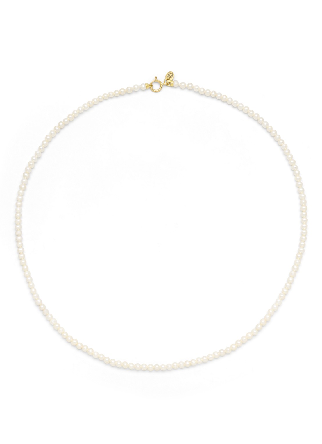 Diamond Point Geelgouden collier Rivièra - achterkant geelgoud