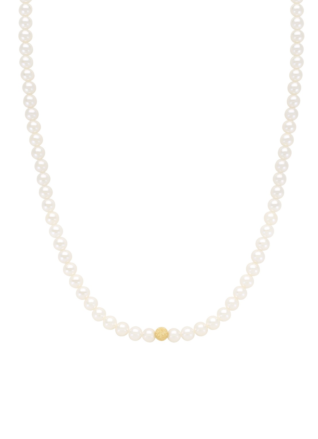 Diamond Point Geelgouden collier Rivièra - voorkant 2 geelgoud