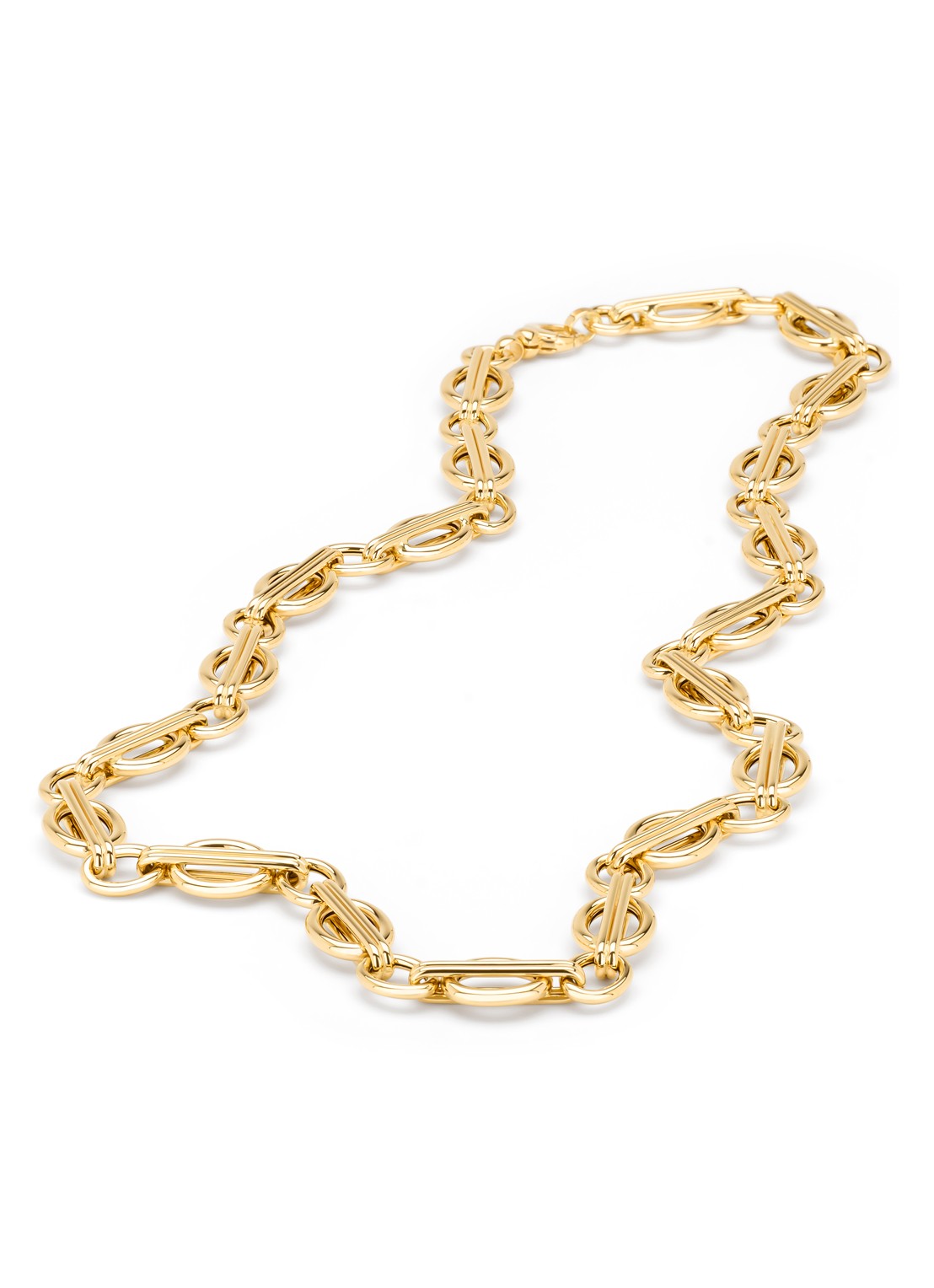 Diamond Point Geelgouden collier Timeless Treasures 45 cm - detail 2 geelgoud