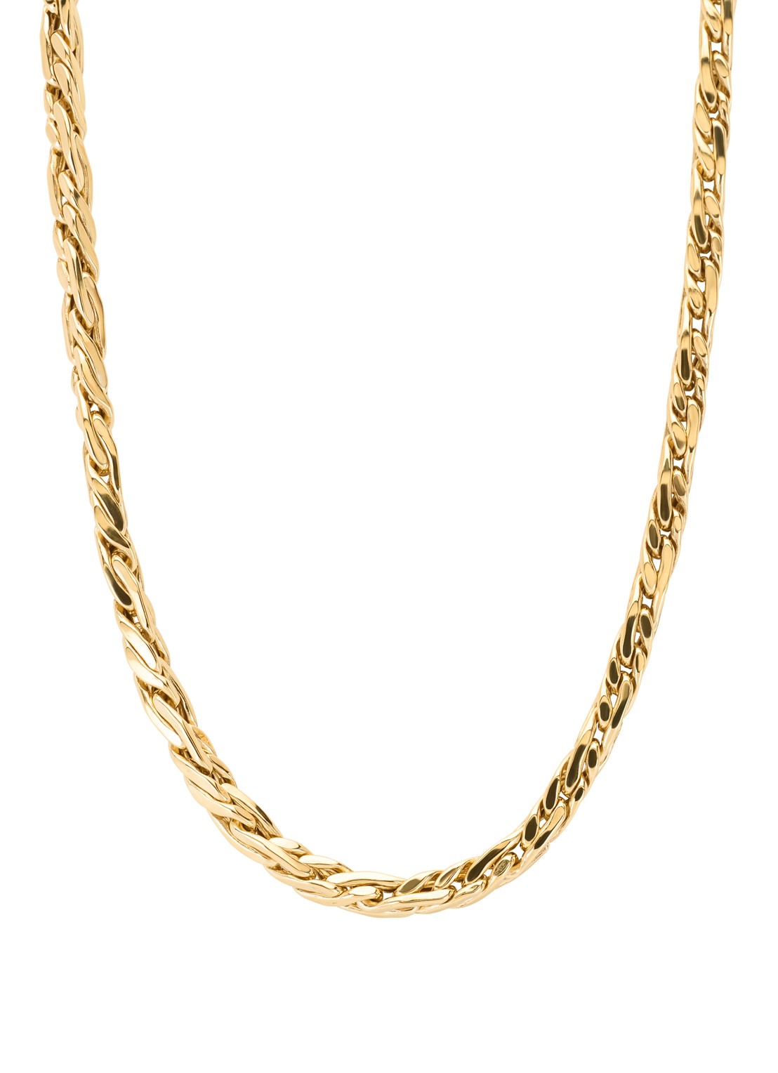 Diamond Point Geelgouden collier Timeless Treasures 45 cm - voorkant geelgoud