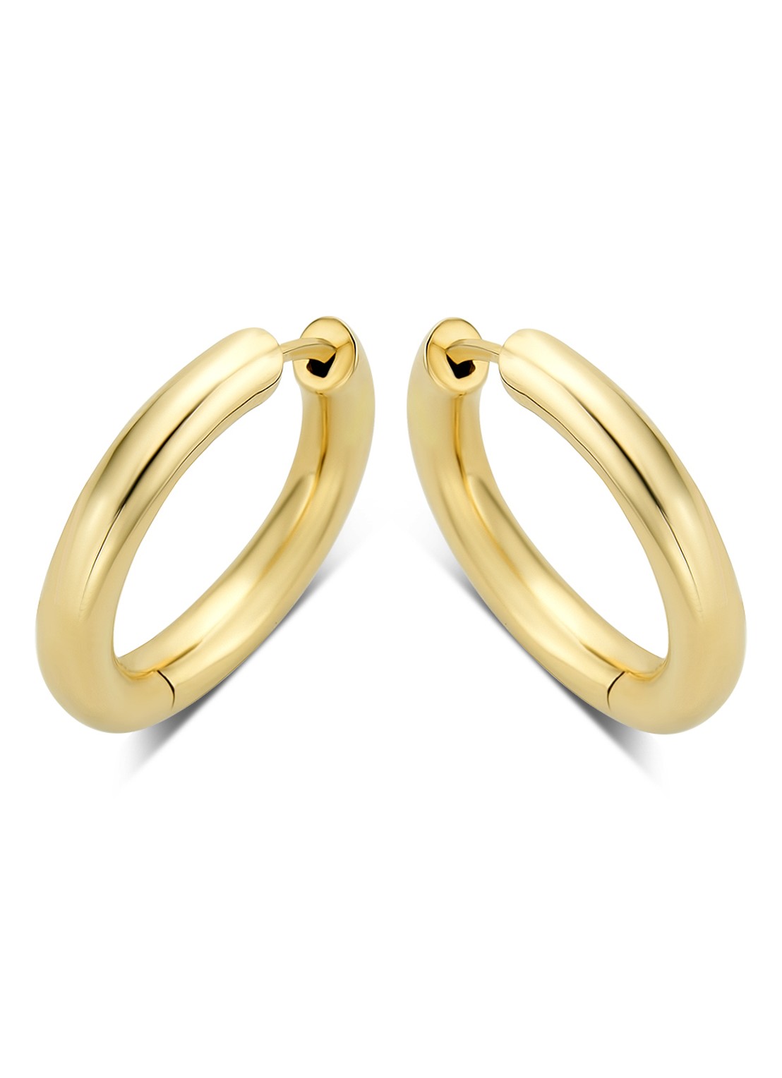 Diamond Point Geelgouden oorsieraden L Timeless Treasures - voorkant 2 geelgoud