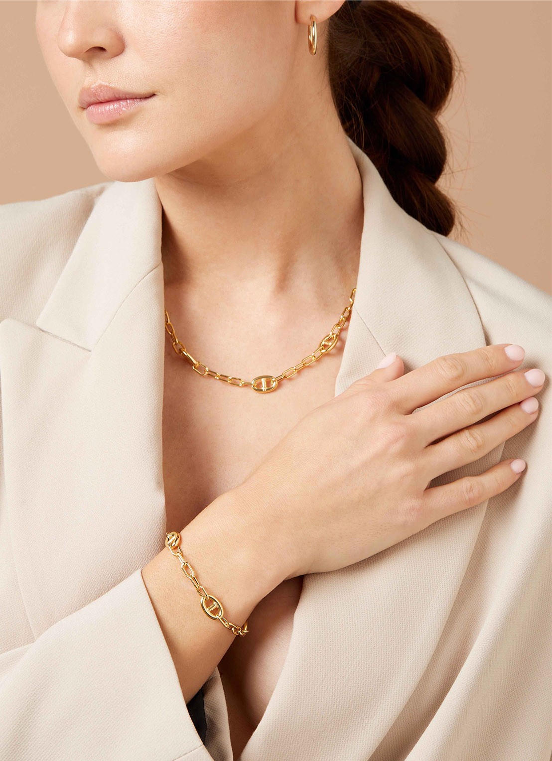 Diamond Point Geelgouden oorsieraden S Timeless Treasures - voorkant 2 geelgoud