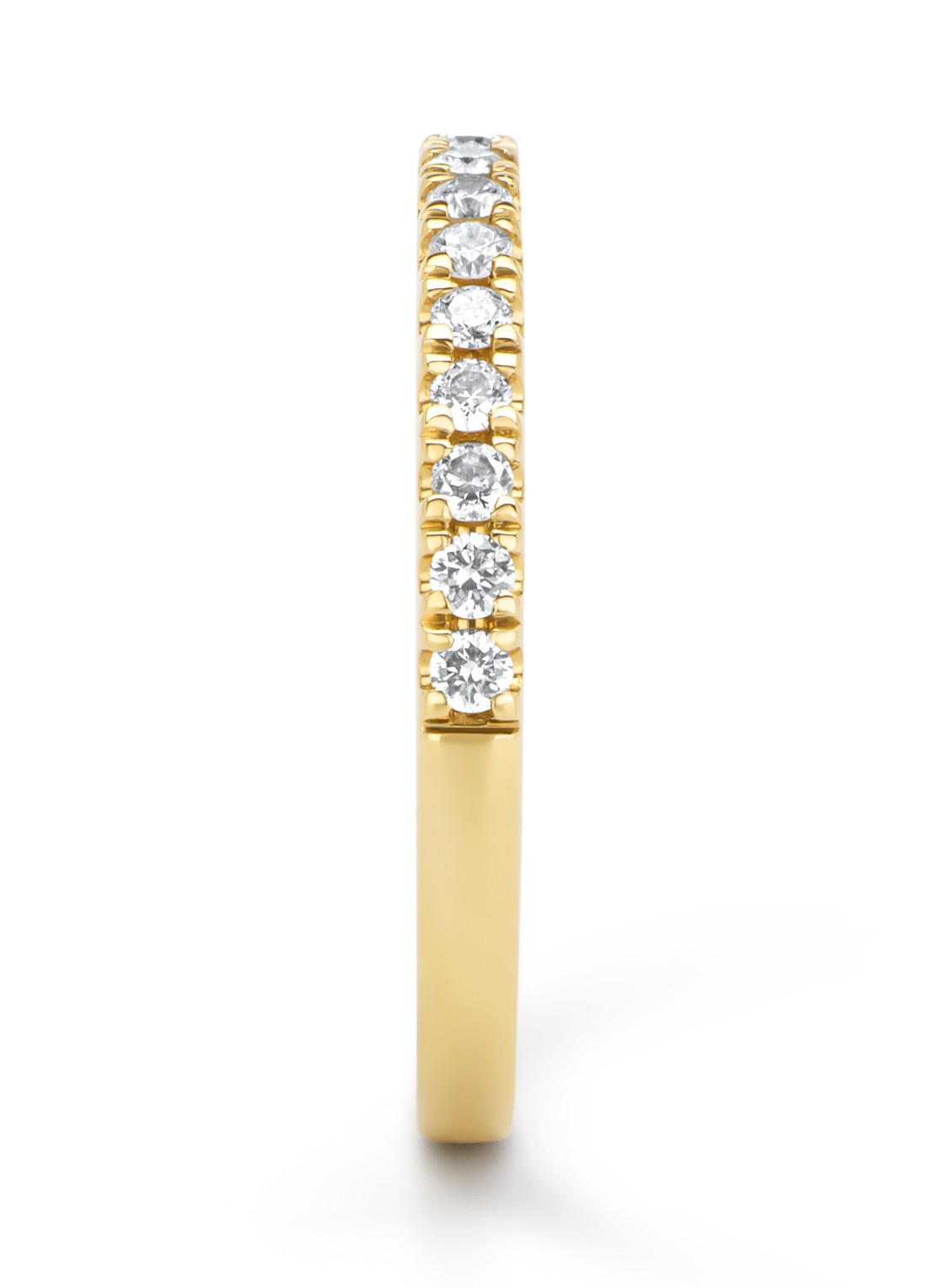 Diamond Point Geelgouden ring, 0.32 ct diamant, Perfect Match - detail geelgoud