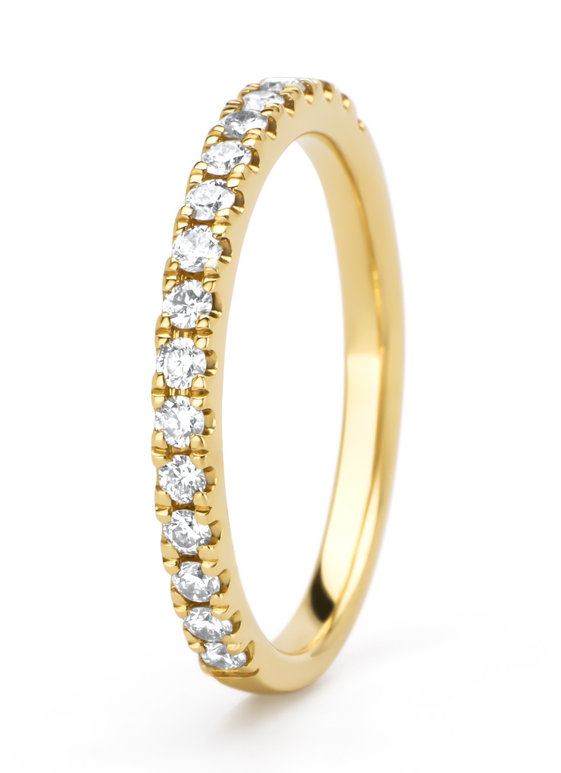 Diamond Point Geelgouden ring, 0.32 ct diamant, Perfect Match - voorkant 2 geelgoud